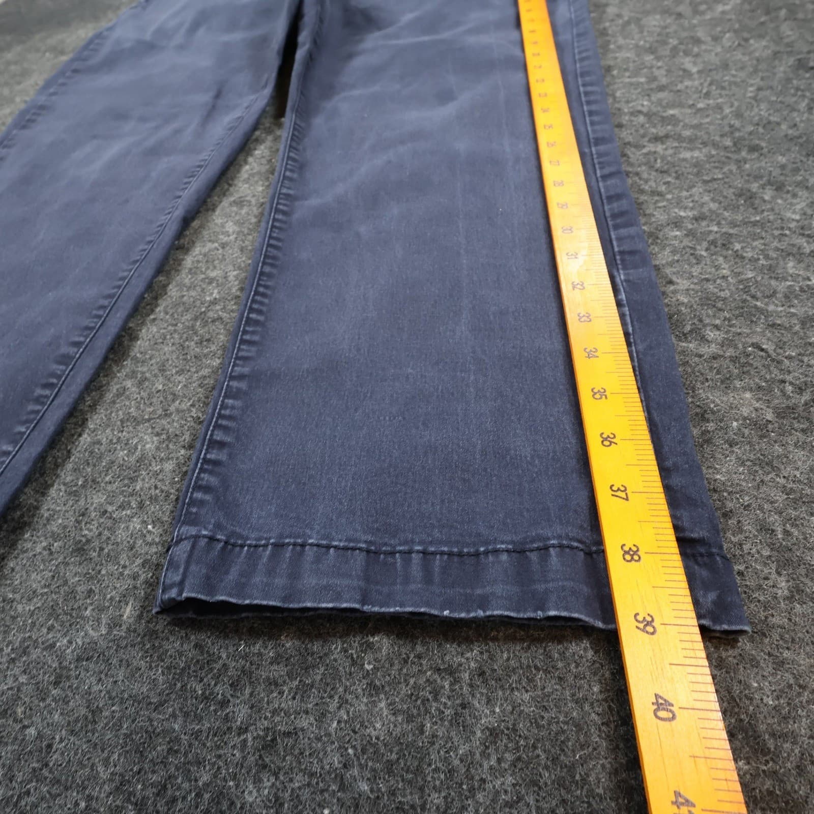 Chaps Straight Fit Pants Mens 42x30 Navy Blue Cotton Spandex Chino Casual Work - Thumbnail 3