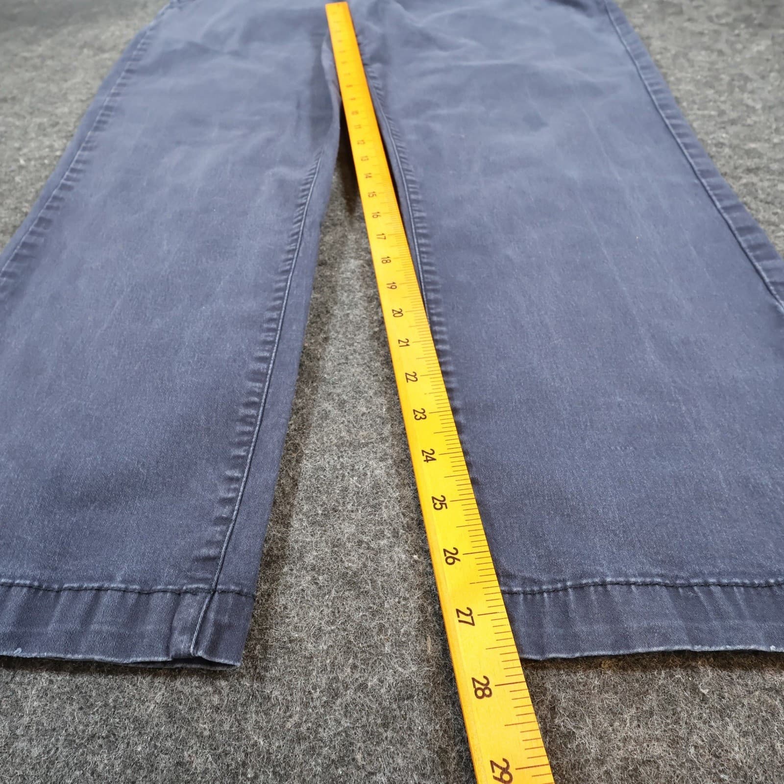 Chaps Straight Fit Pants Mens 42x30 Navy Blue Cotton Spandex Chino Casual Work - Thumbnail 4