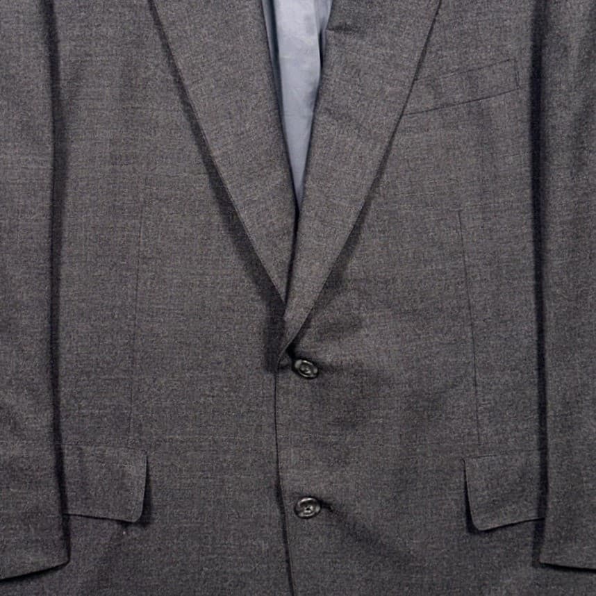 Vintage Brooks Brothers Makers Blazer Mens 44R Grey Wool 2-Button Sport Coat - Thumbnail 5