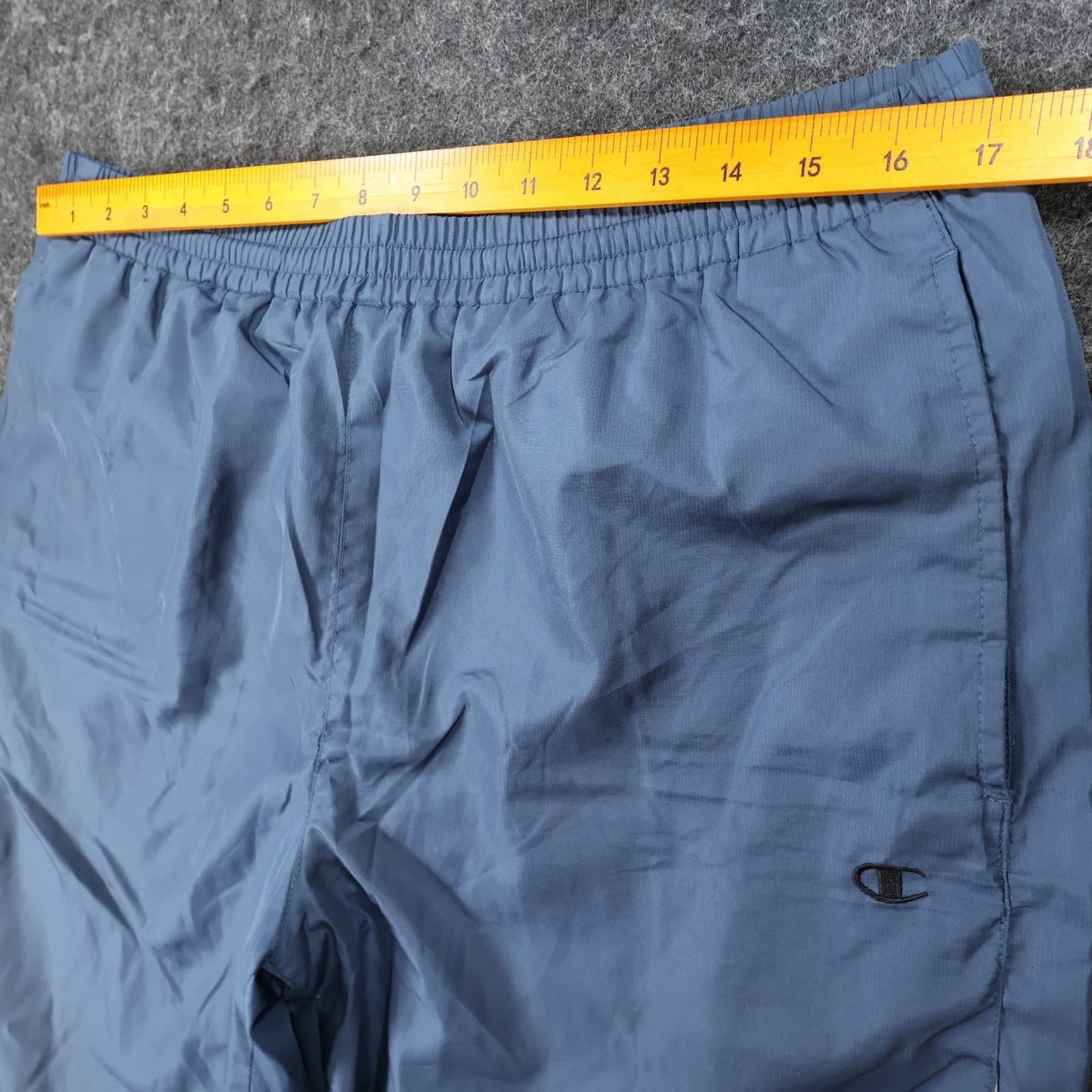 Champion Track Pants Mens Medium Blue Polyester Windbreaker Relaxed Athletic - Thumbnail 5