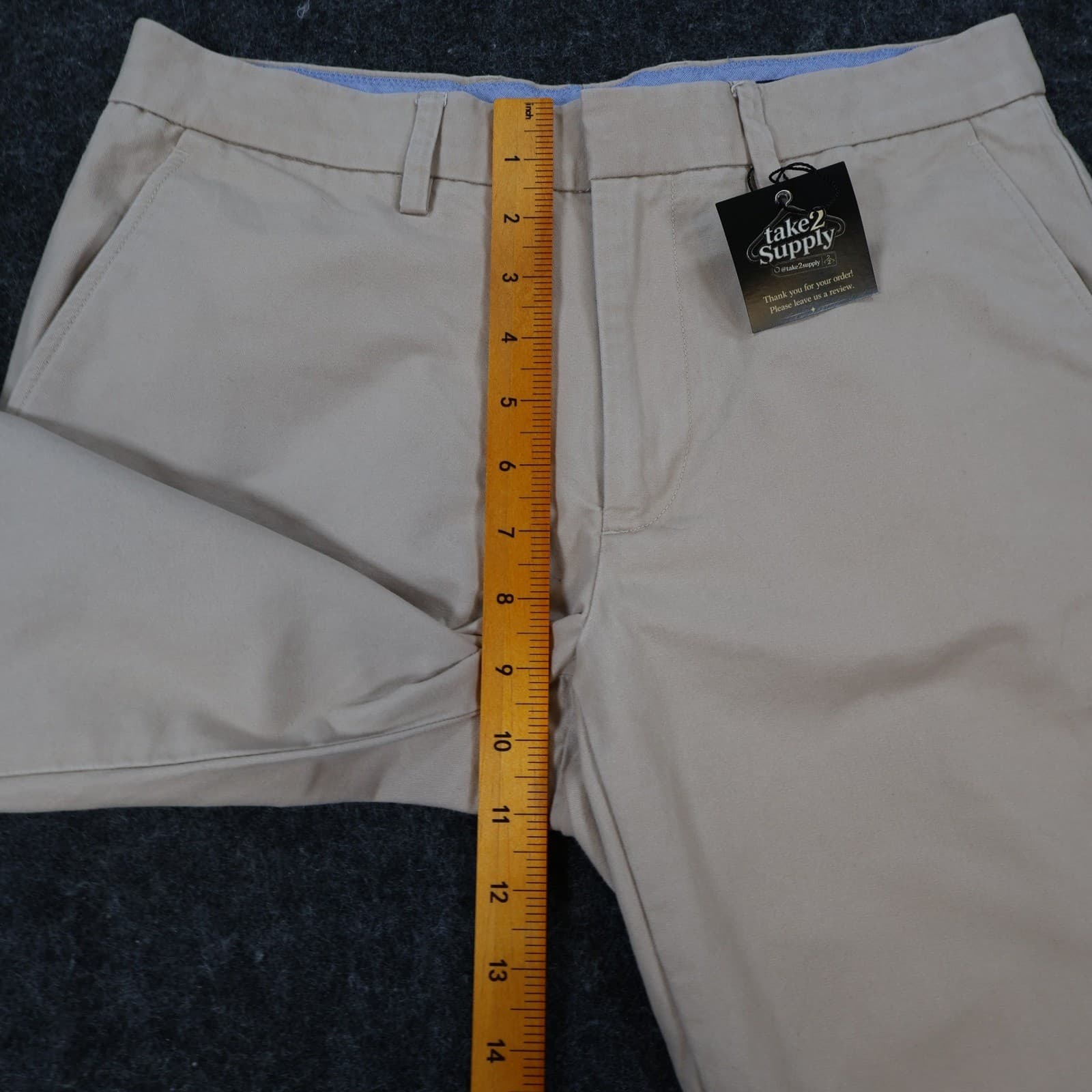 J.Crew Slim Bedford Pants Mens 30x32 Beige Cotton Chino Trousers 92443 - Thumbnail 6