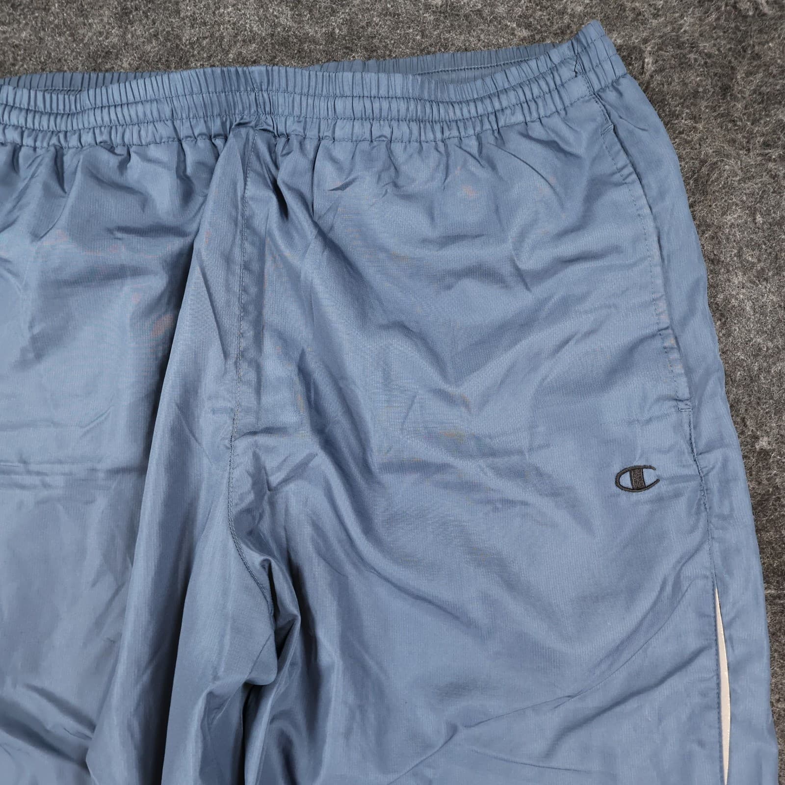 Champion Track Pants Mens Medium Blue Polyester Windbreaker Relaxed Athletic - Thumbnail 10
