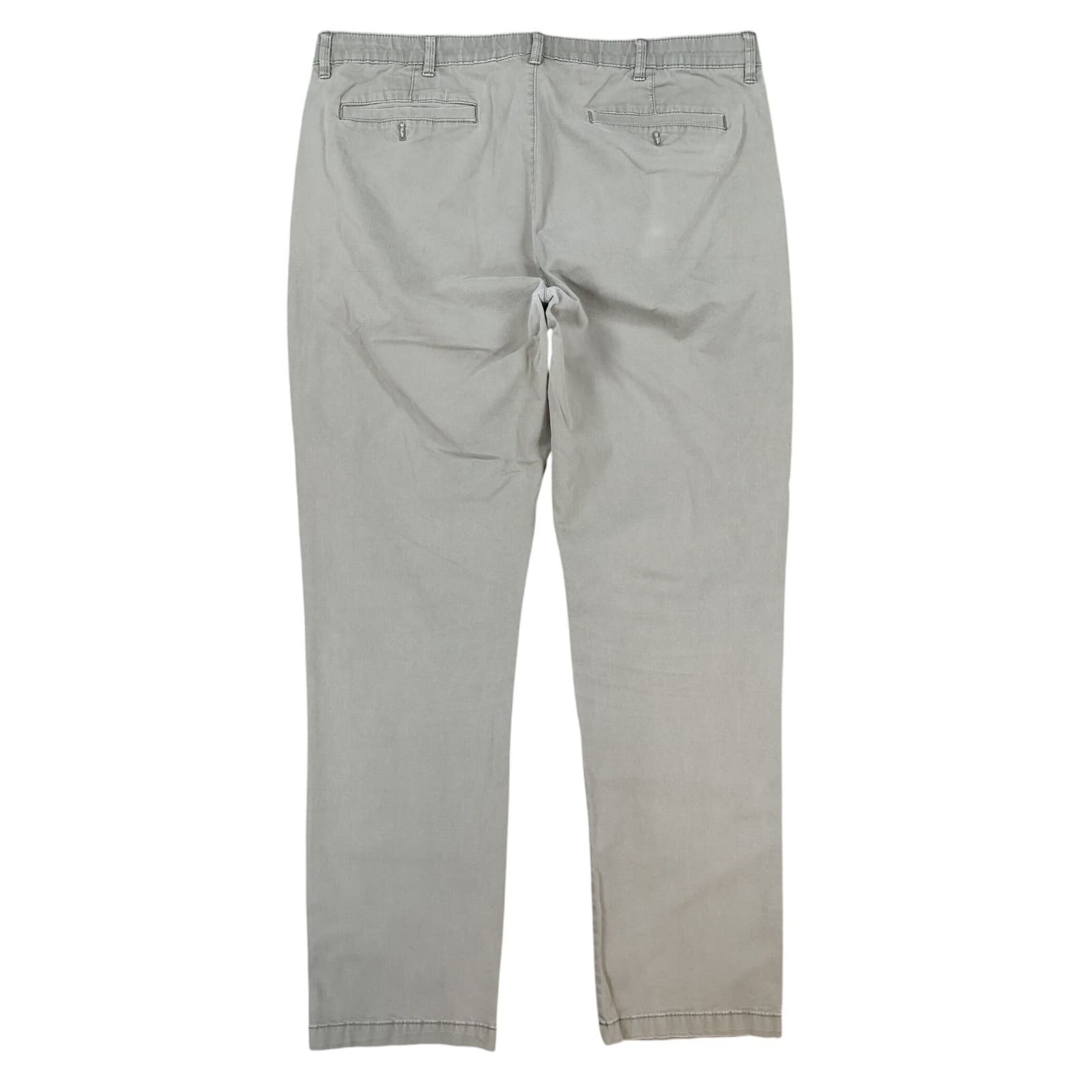 English Laundry Chino Pants Mens 38x32 Olive Green Cotton Stretch Straight Fit - Thumbnail 2
