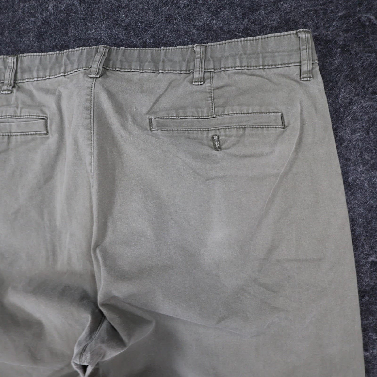 English Laundry Chino Pants Mens 38x32 Olive Green Cotton Stretch Straight Fit - Thumbnail 12