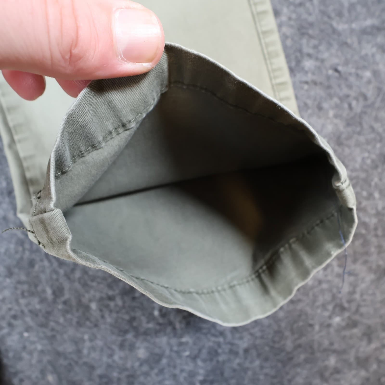 English Laundry Chino Pants Mens 38x32 Olive Green Cotton Stretch Straight Fit - Thumbnail 14