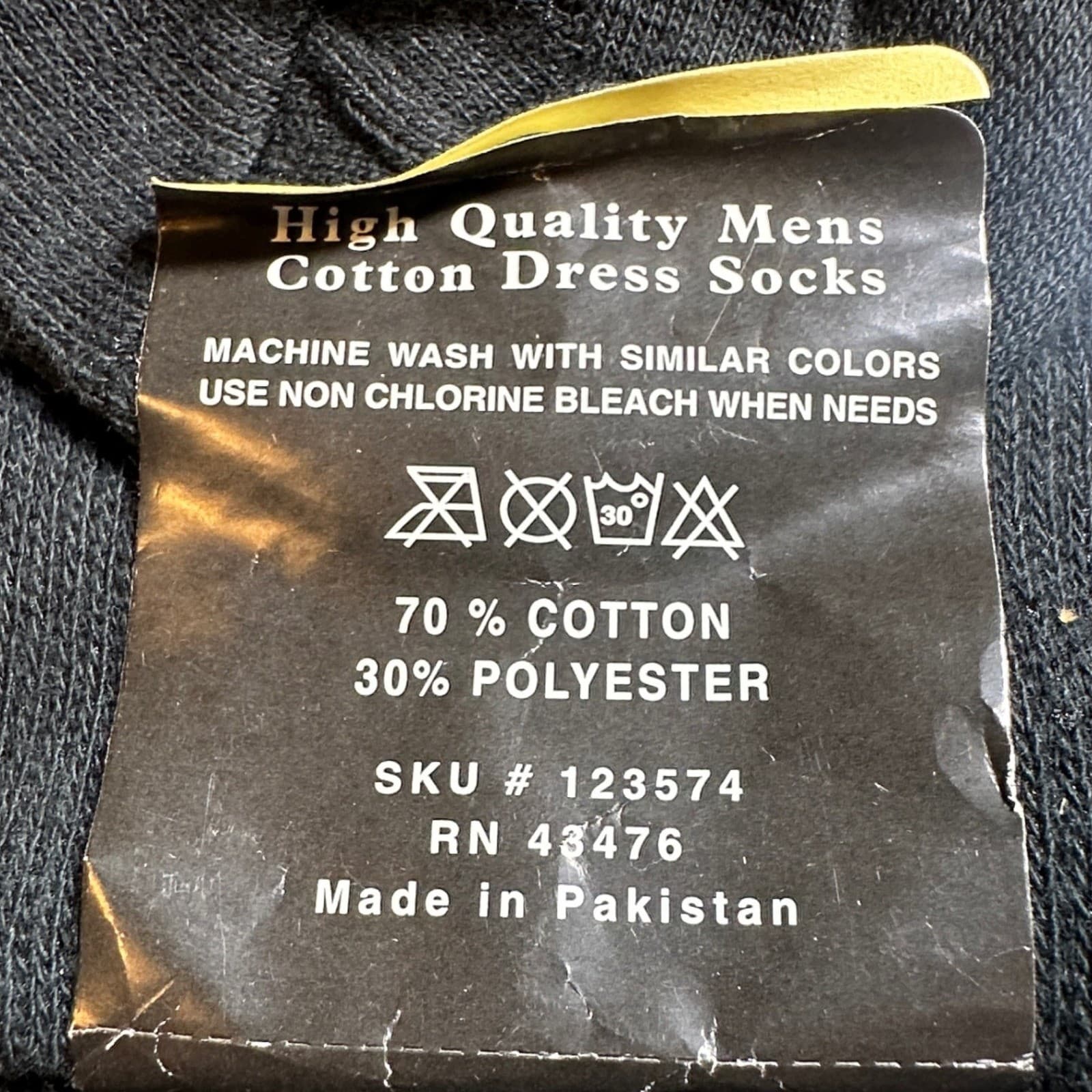 Vintage Max Grey Dress Socks Mens 10-13 Black New Cotton Rich Formal - Thumbnail 5