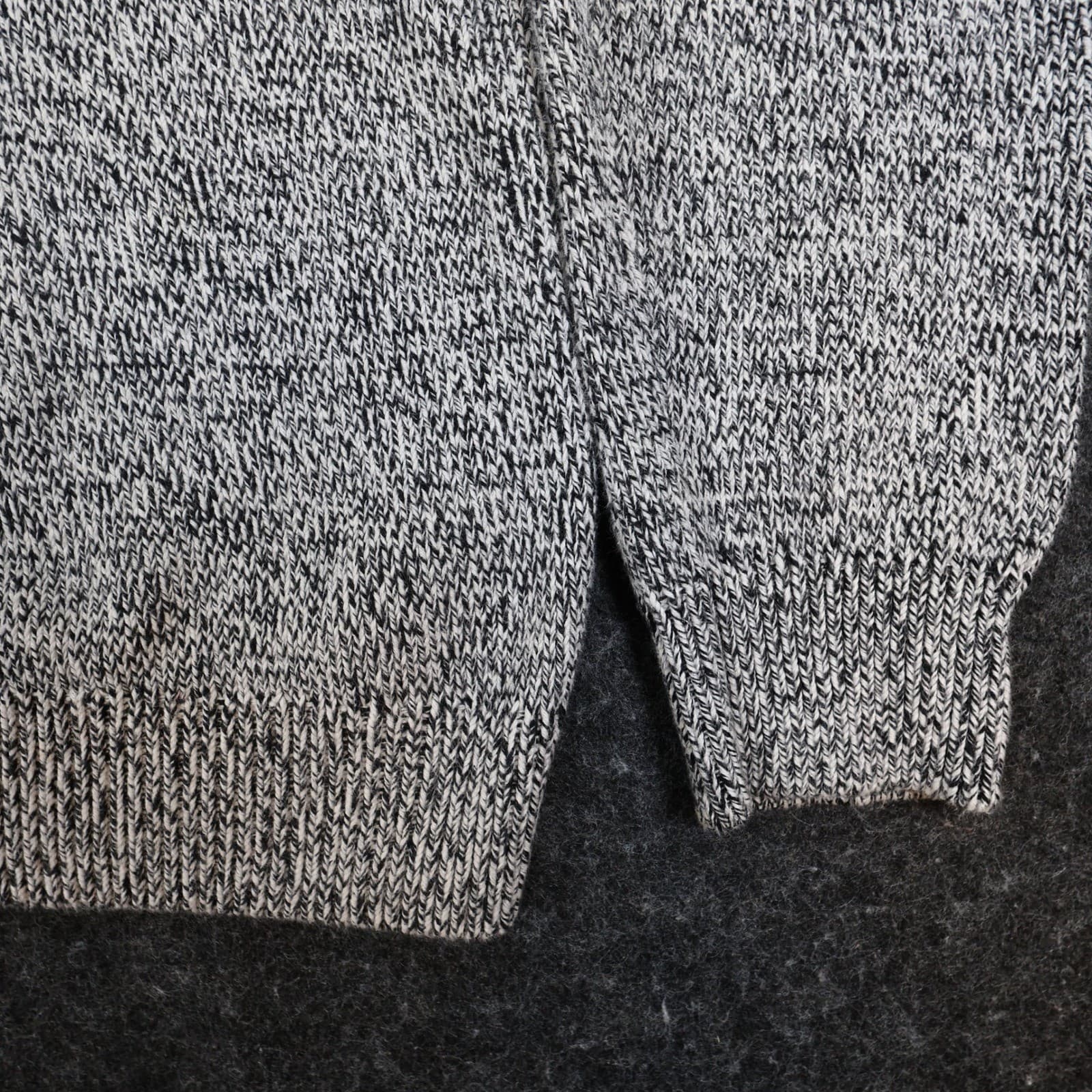 Chaps Sweater Mens L Green Gray Cotton Colorblock Mock Neck Quarter Button - Thumbnail 11