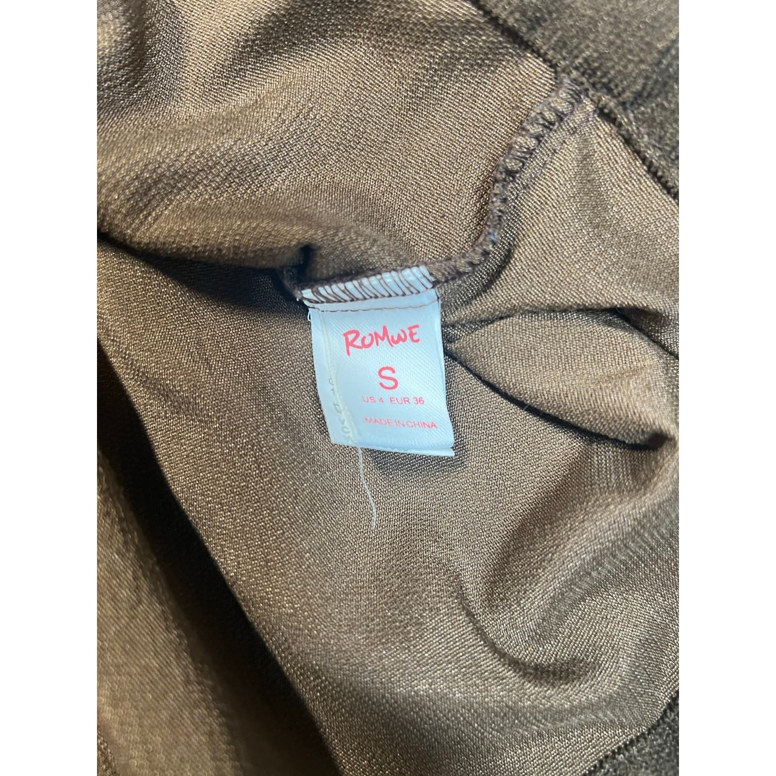 Romwe Women's Brown Skirt Size Small Mini Skirt Soft Casual - Thumbnail 5