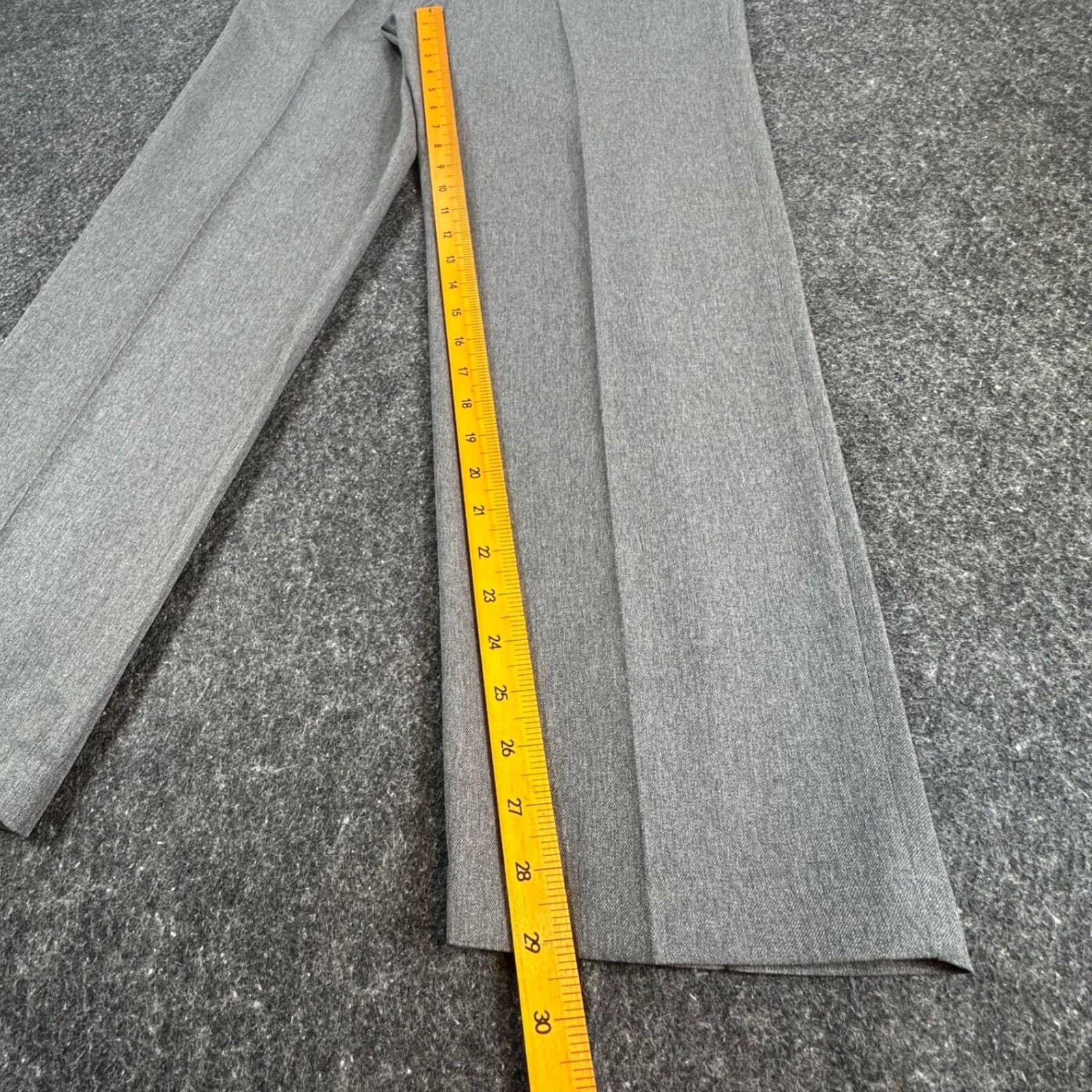 Levi Strauss Action Slacks Mens 34x30 Gray Polyester Dress Pants Regular Fit - Thumbnail 4