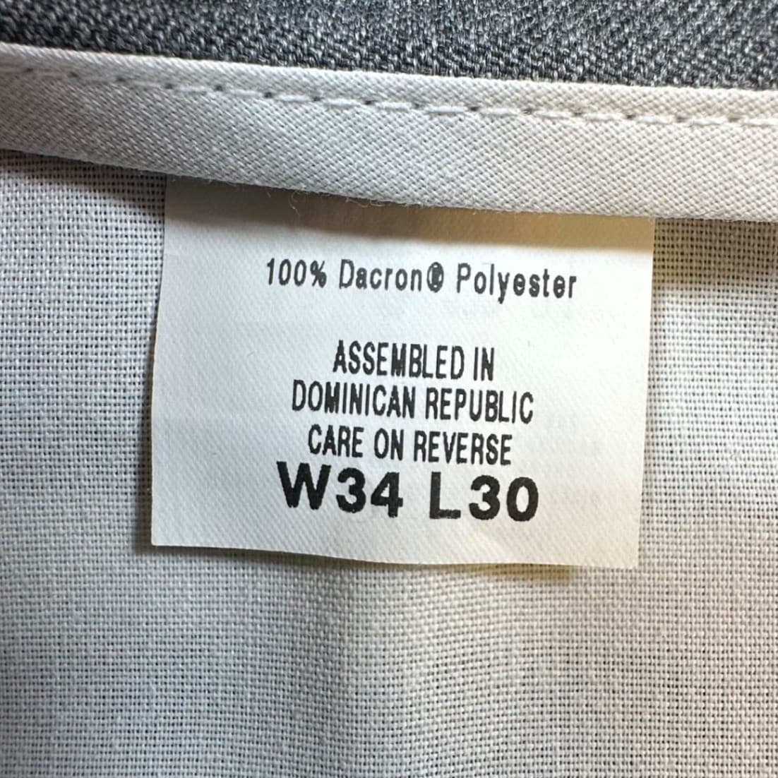 Levi Strauss Action Slacks Mens 34x30 Gray Polyester Dress Pants Regular Fit - Thumbnail 8