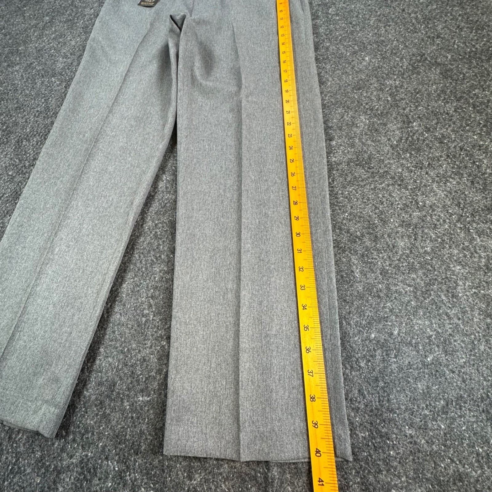 Levi Strauss Action Slacks Mens 34x30 Gray Polyester Dress Pants Regular Fit - Thumbnail 3