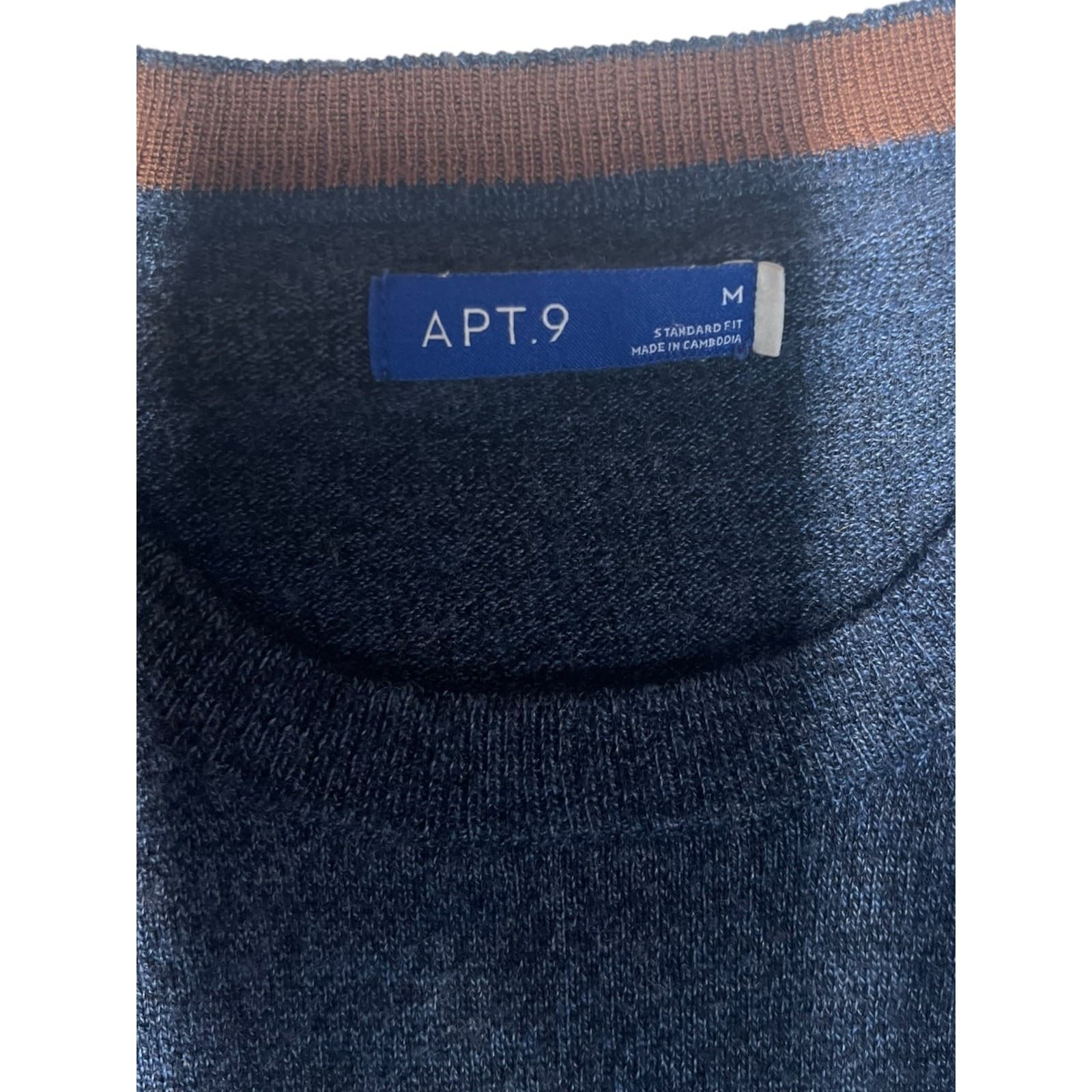 Apt 9 Multicolor Crewneck Sweater Size Medium Standard Fit - Thumbnail 3