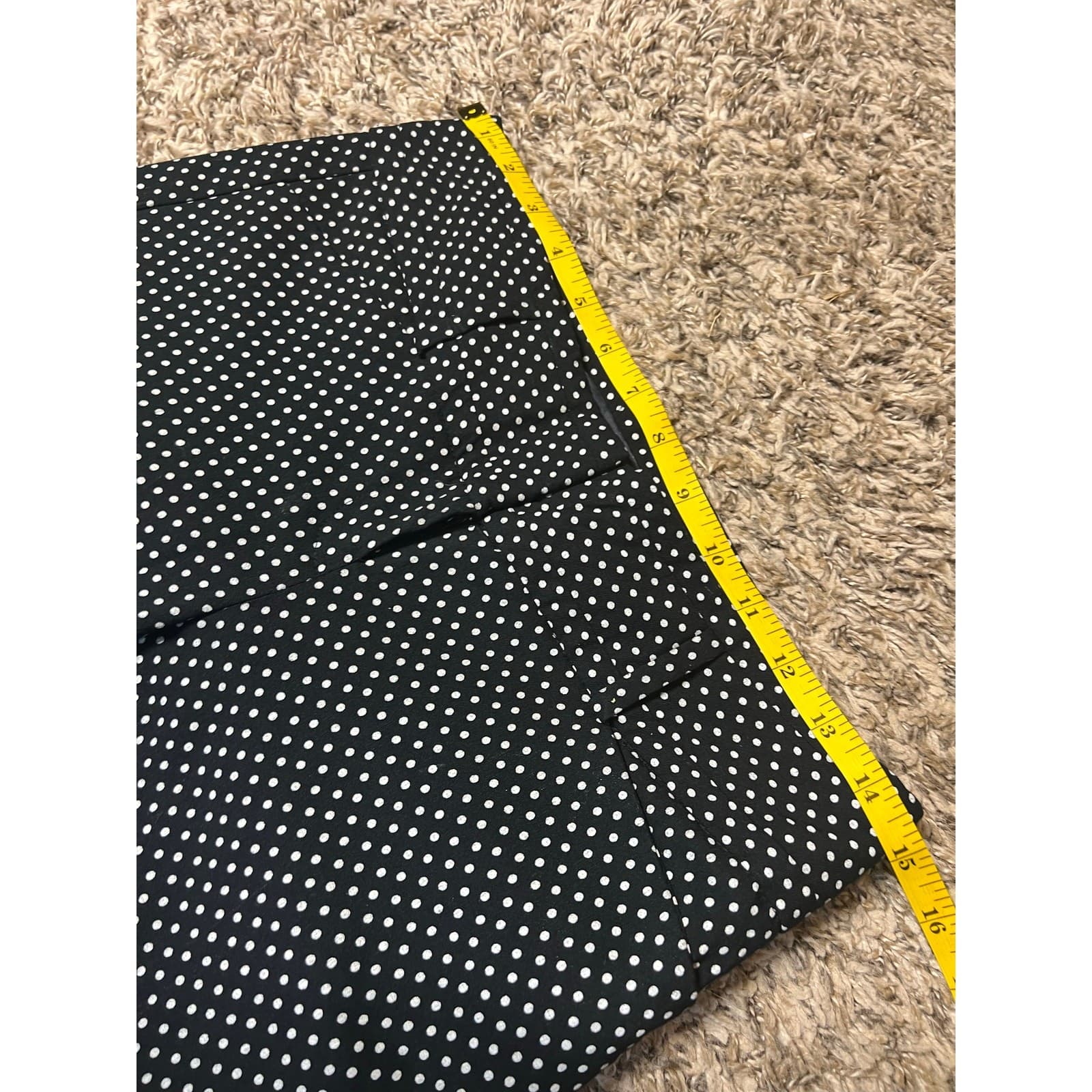 The Limited Polkadot Stretch Dress Pants Women’s Size 0 Black White - Thumbnail 3