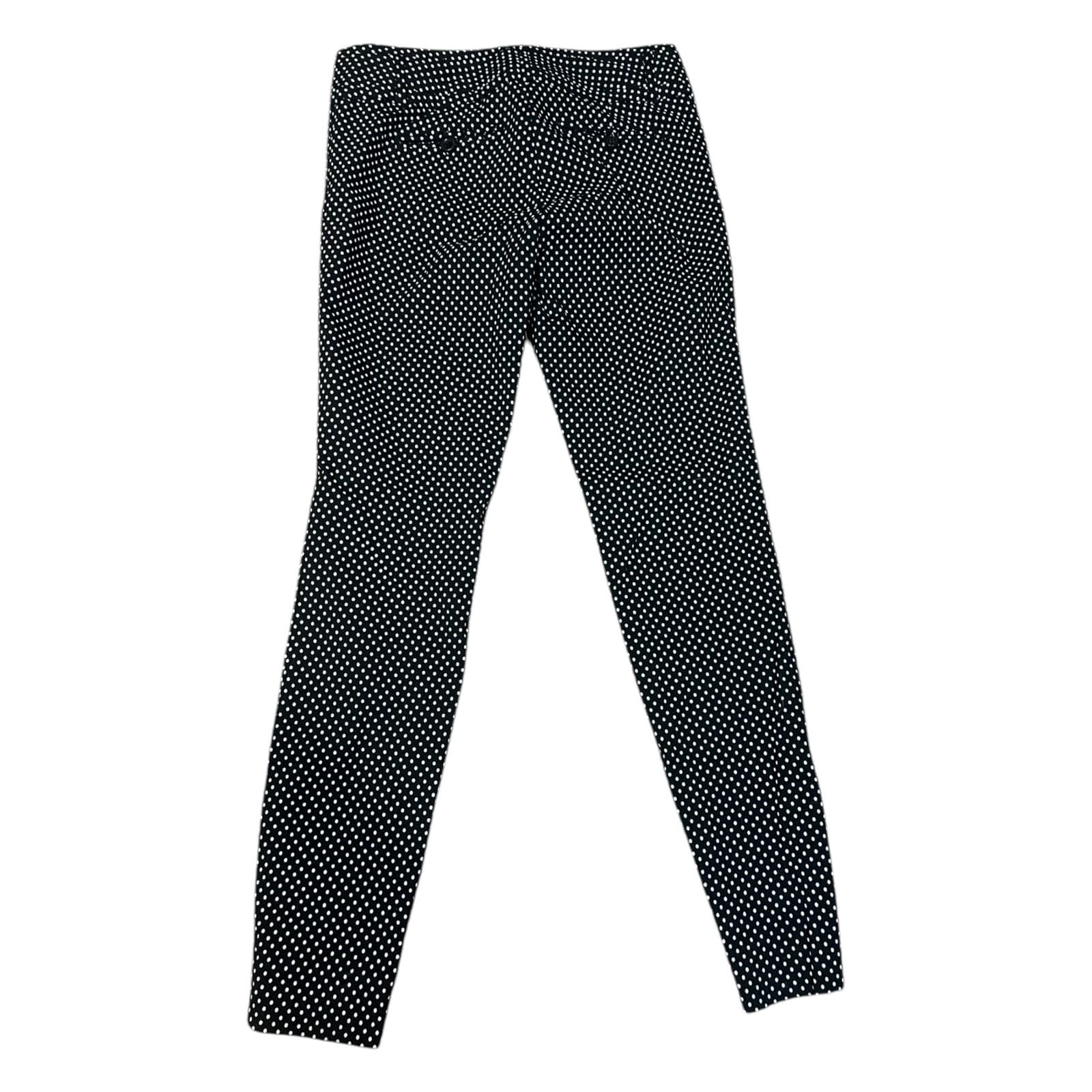 The Limited Polkadot Stretch Dress Pants Women’s Size 0 Black White - Thumbnail 2