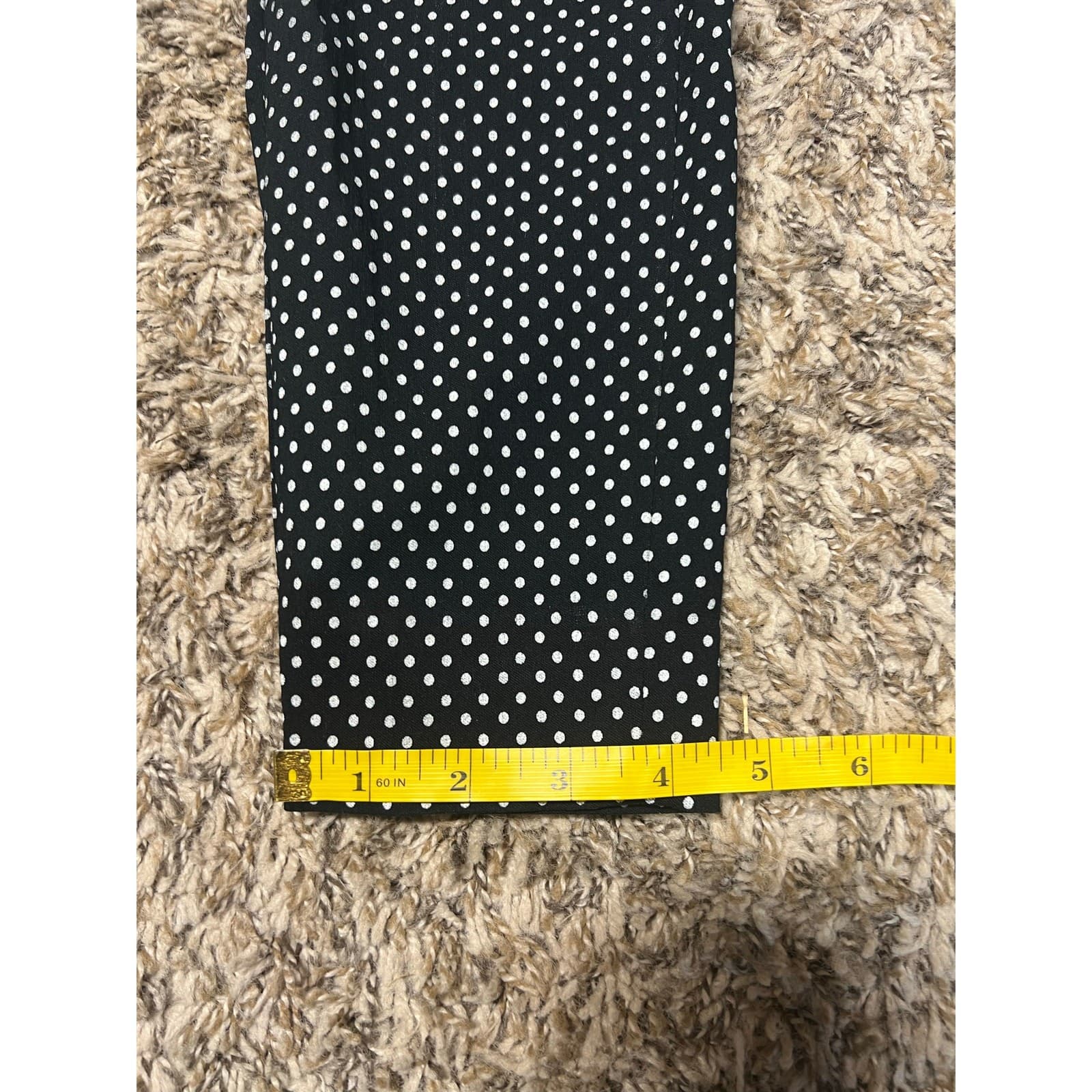 The Limited Polkadot Stretch Dress Pants Women’s Size 0 Black White - Thumbnail 5
