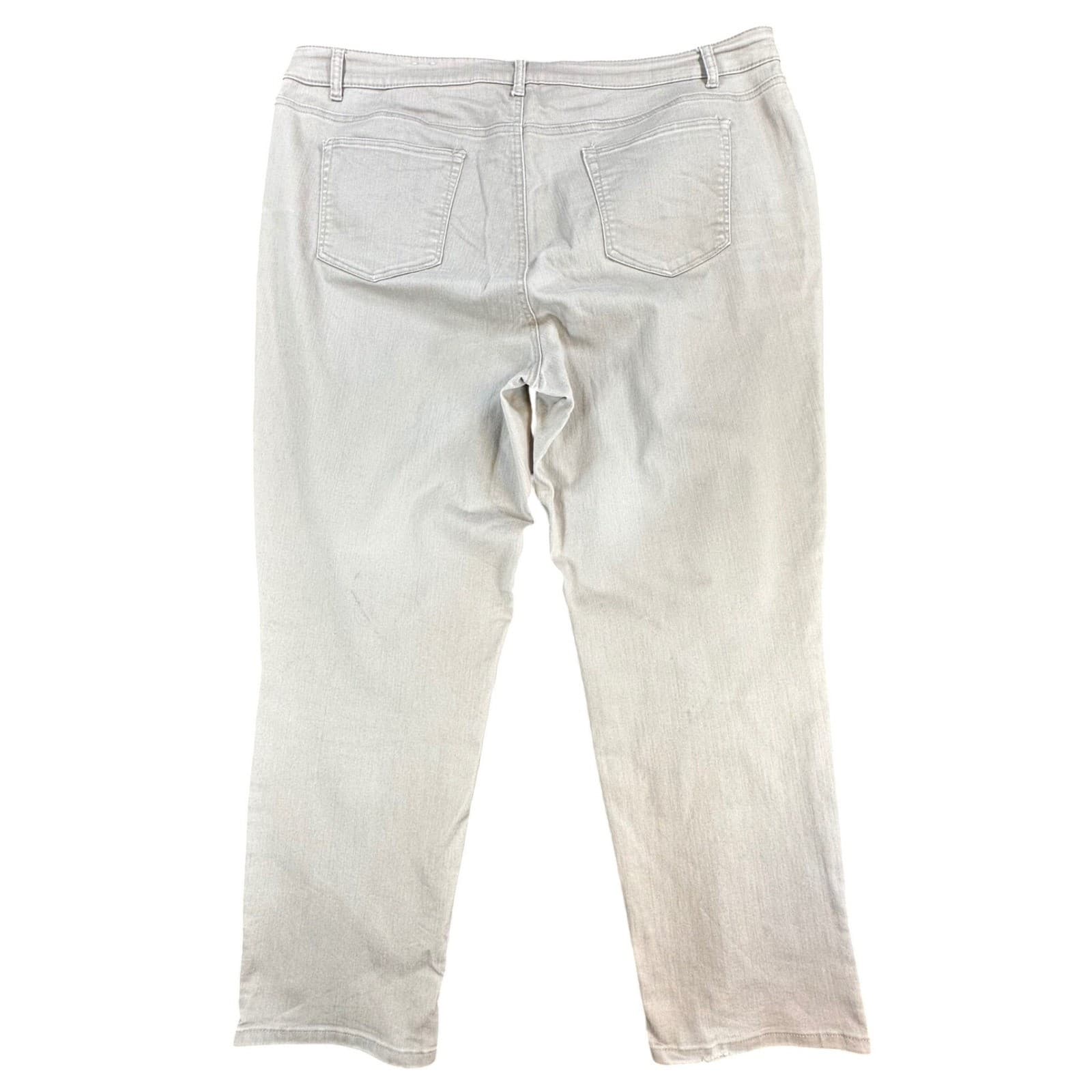 Westport Straight Leg Jeans Women 24W Tan Cotton Blend Signature Fit Stretch - Thumbnail 2