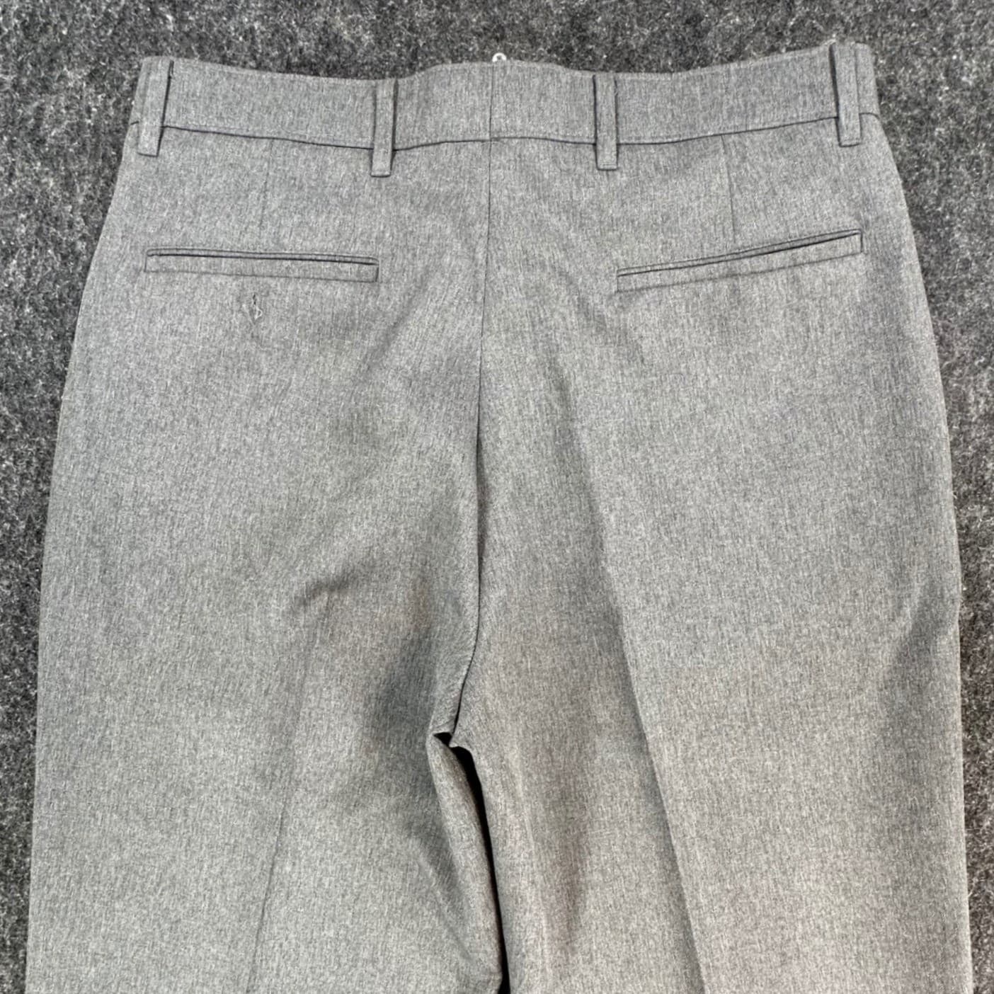 Levi Strauss Action Slacks Mens 34x30 Gray Polyester Dress Pants Regular Fit - Thumbnail 10