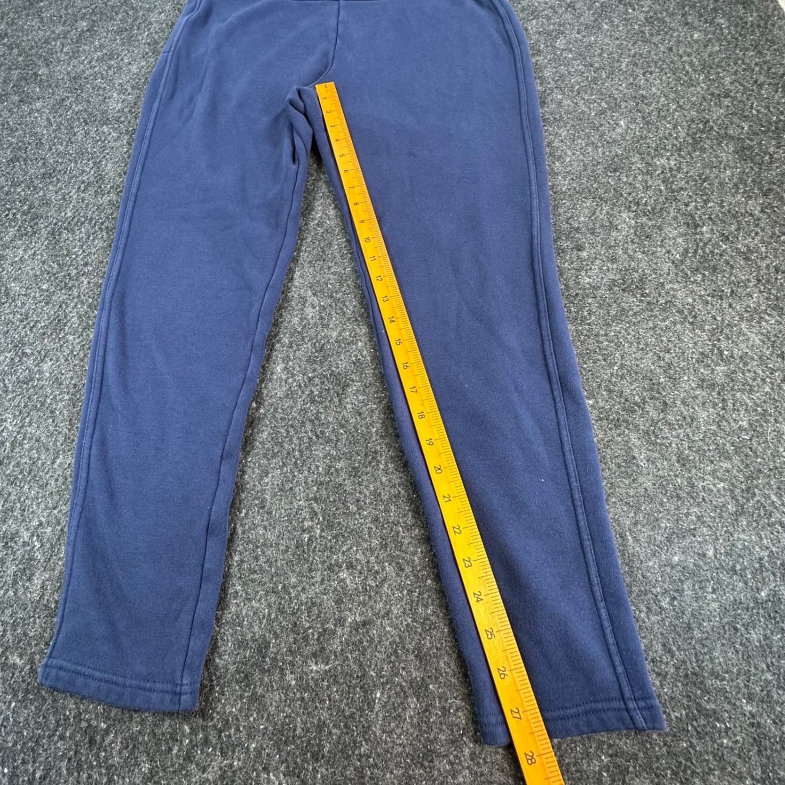 Lands End Serious Sweats Pants Womens L 14-16 Blue Cotton Blend Slim Tapered - Thumbnail 4