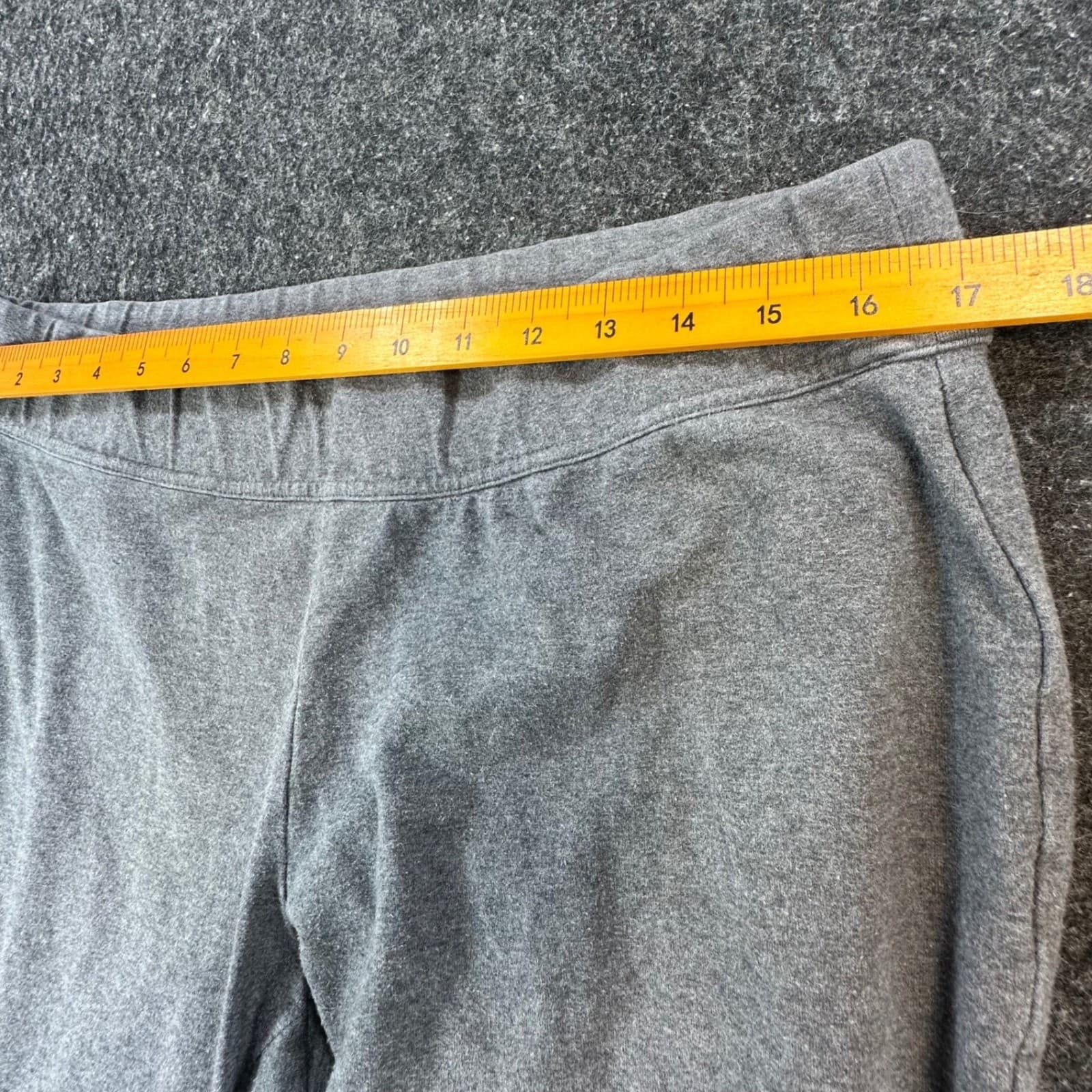 Lands' End Starfish Knit Pants Womens Large 14-16 Gray Cotton Stretch Straight - Thumbnail 6