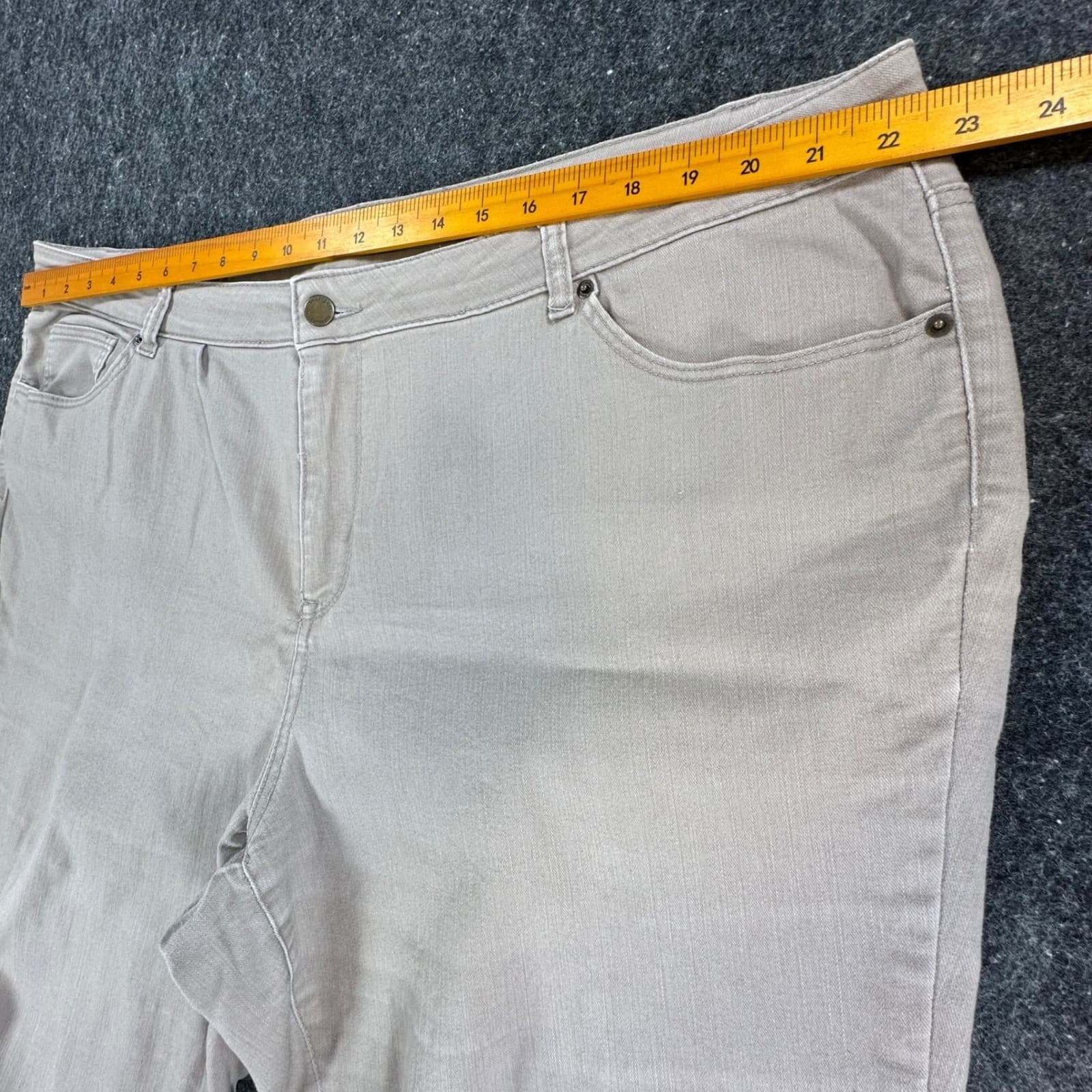 Westport Straight Leg Jeans Women 24W Tan Cotton Blend Signature Fit Stretch - Thumbnail 5