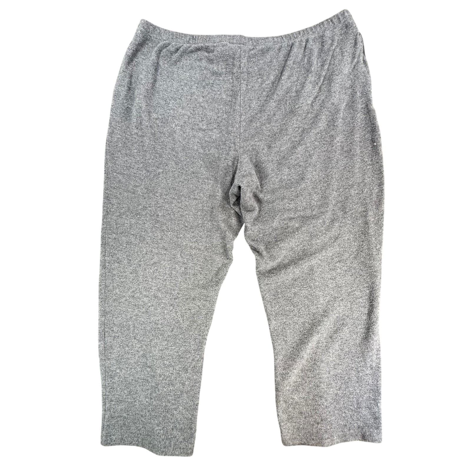 Ruby Rd Pants Womens 3X Gray Polyester Rayon Relaxed Elastic Waist Casual - Thumbnail 2