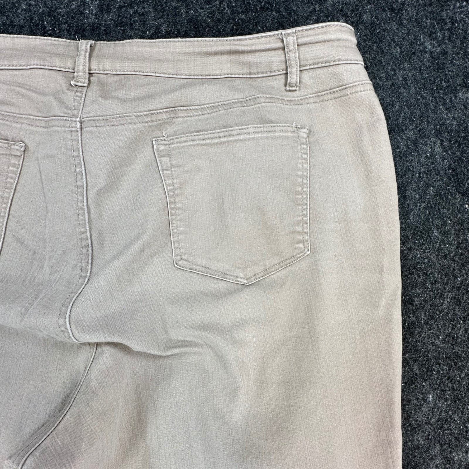 Westport Straight Leg Jeans Women 24W Tan Cotton Blend Signature Fit Stretch - Thumbnail 11