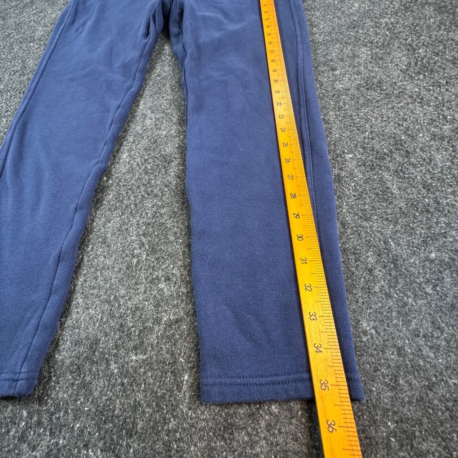 Lands End Serious Sweats Pants Womens L 14-16 Blue Cotton Blend Slim Tapered - Thumbnail 3