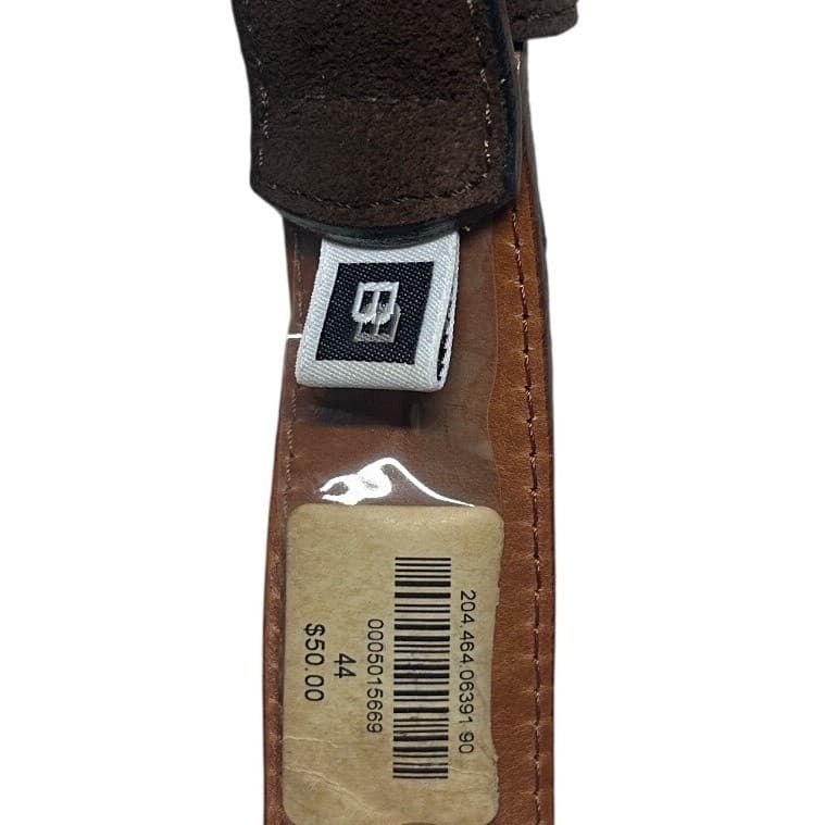Vintage Bachrach Mens Genuine Leather Suede Belt Size 44 Buckle Made in Italy - Thumbnail 6