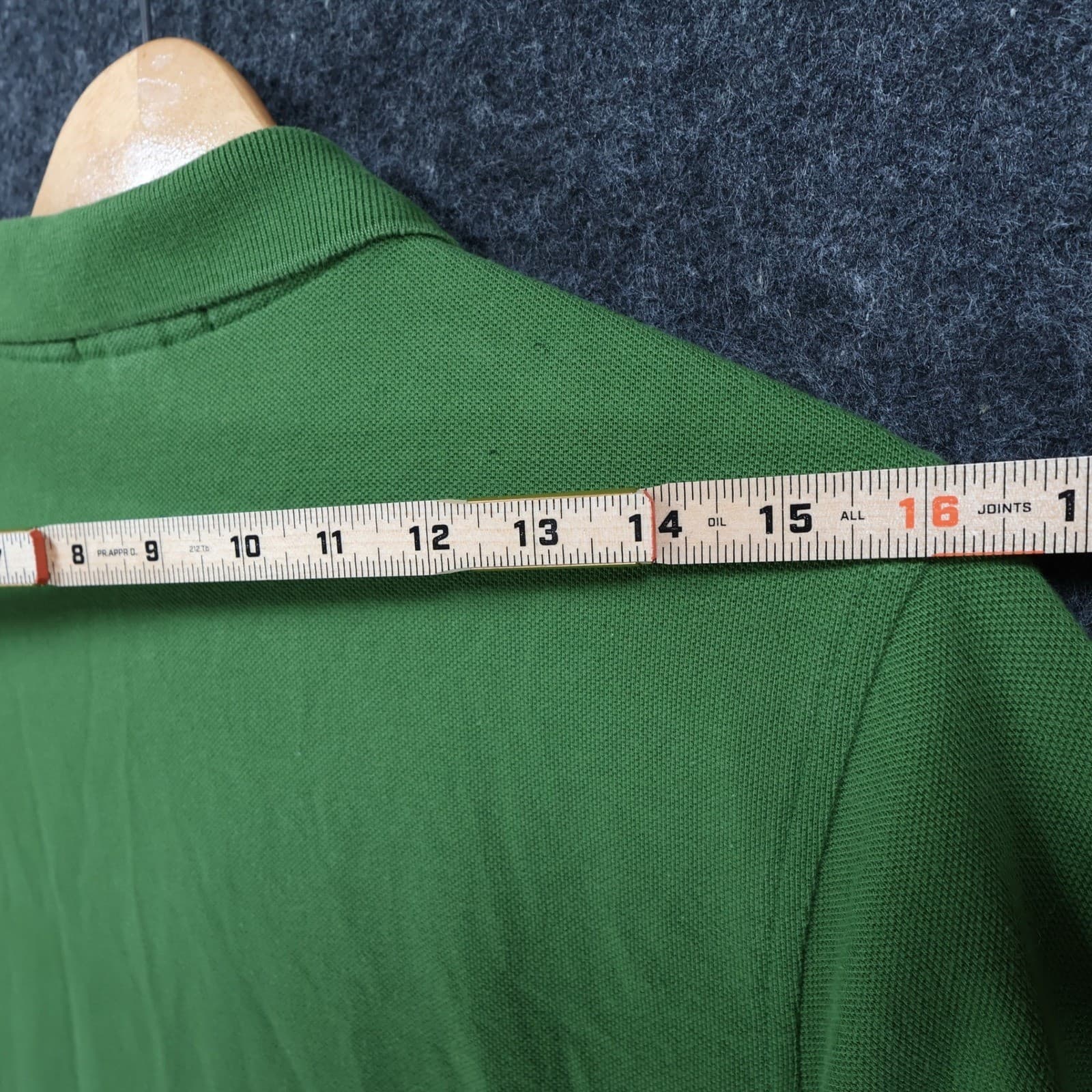 Lands' End Polo Boys L Green Excellent Long Sleeve Pique Cotton Shirt - Thumbnail 6