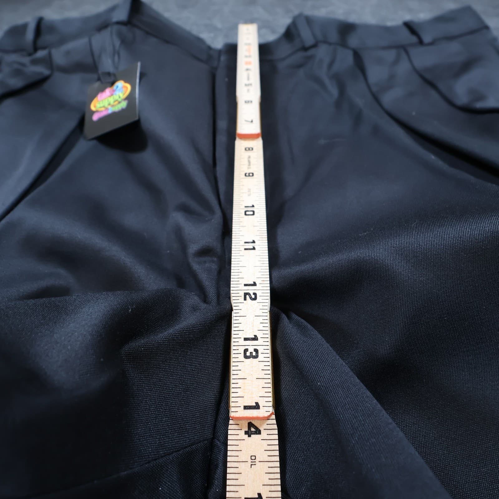Lands End Pleated Chino Pants Mens 44 Black Excellent Double Pleat - Thumbnail 5
