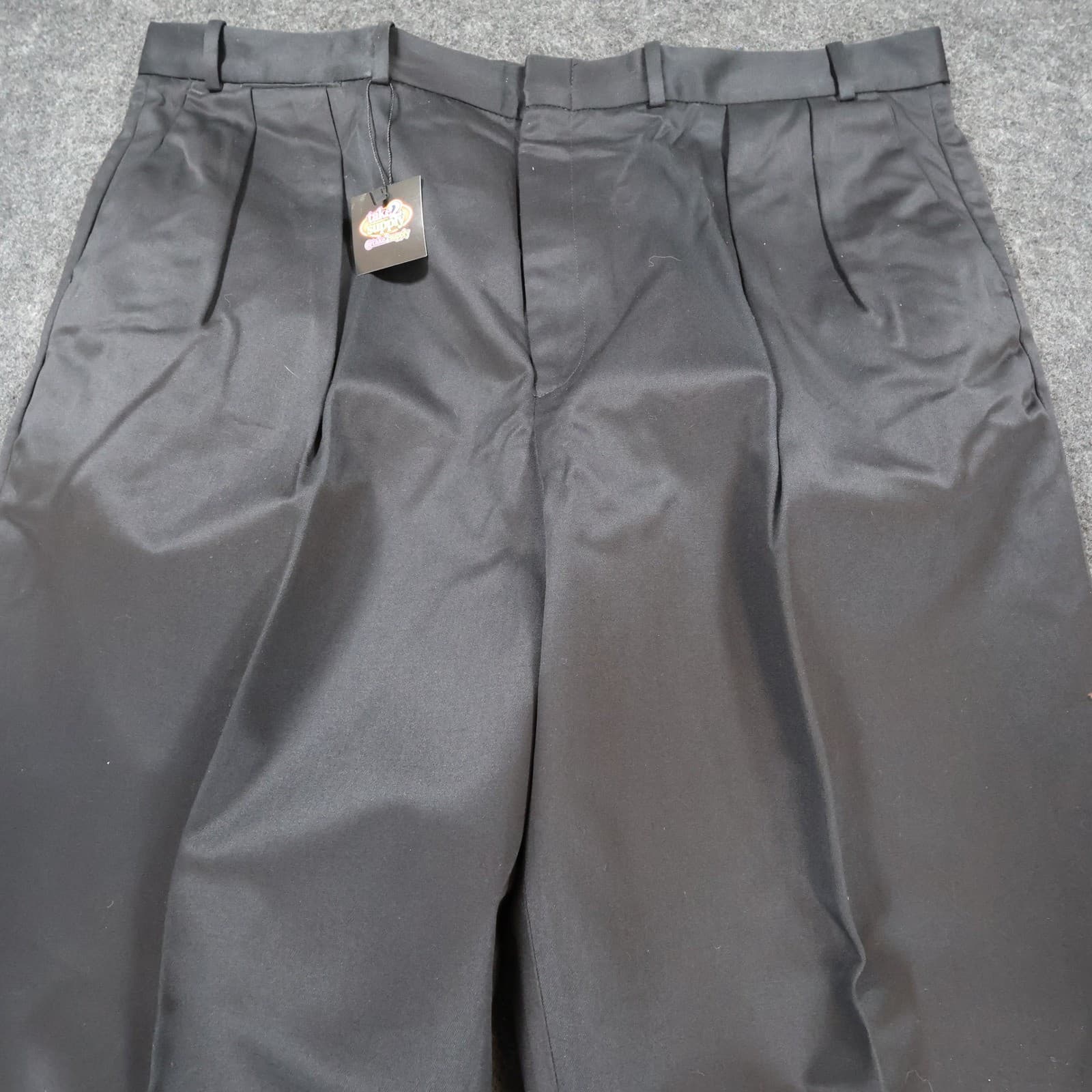 Lands End Pleated Chino Pants Mens 44 Black Excellent Double Pleat - Thumbnail 11