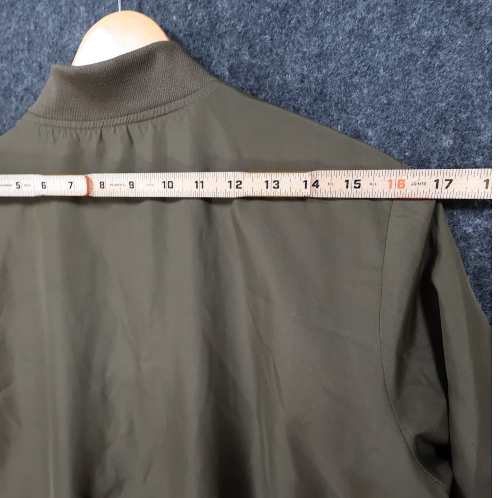 Inso Bomber Jacket Mens Medium Olive Green Excellent Lightweight Full Zip - Thumbnail 6