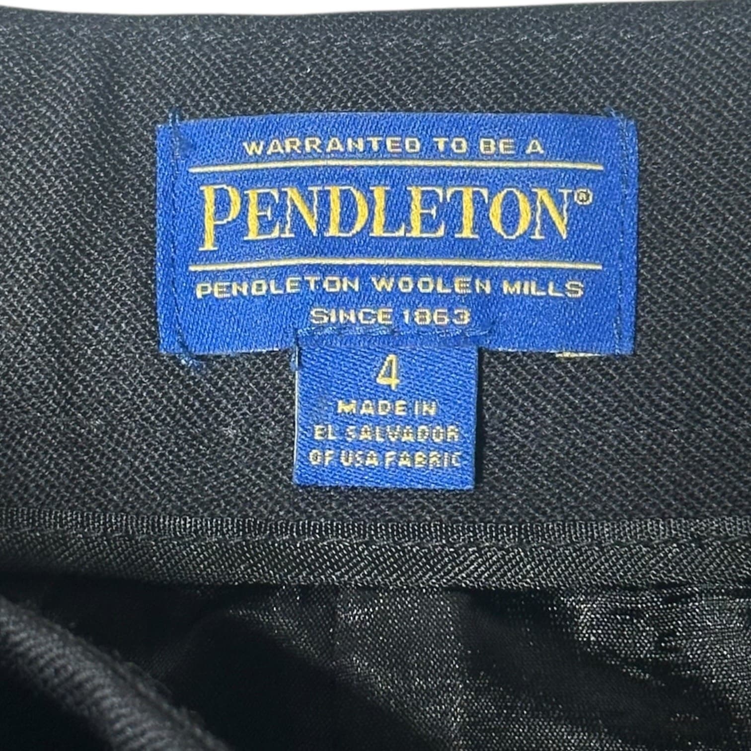 Pendleton Women's Black Wool Blend Dress Pants Trousers W28 L30 Size 4 - Thumbnail 6