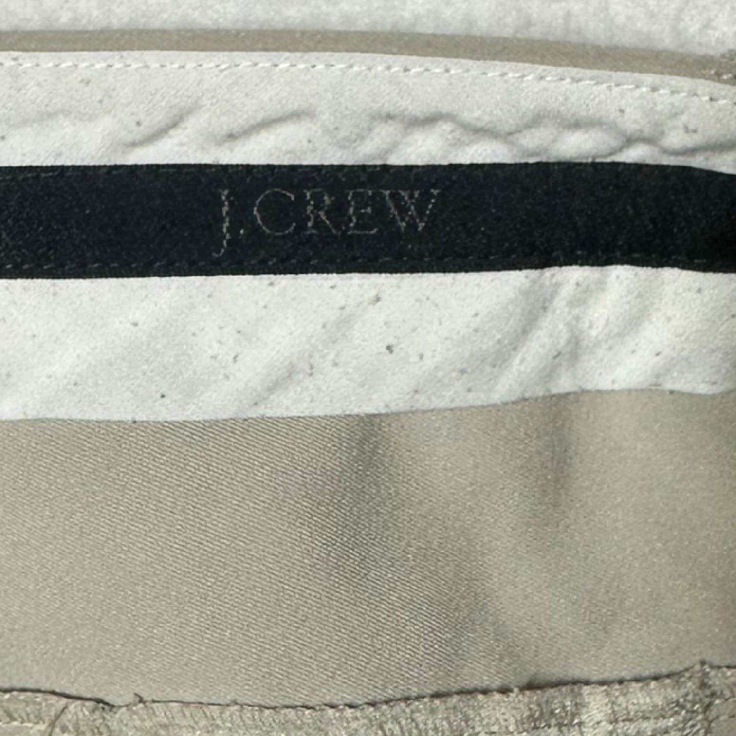 J.Crew Men's W30 L29 Khaki Chino Pants Classic Fit Essential - Thumbnail 4
