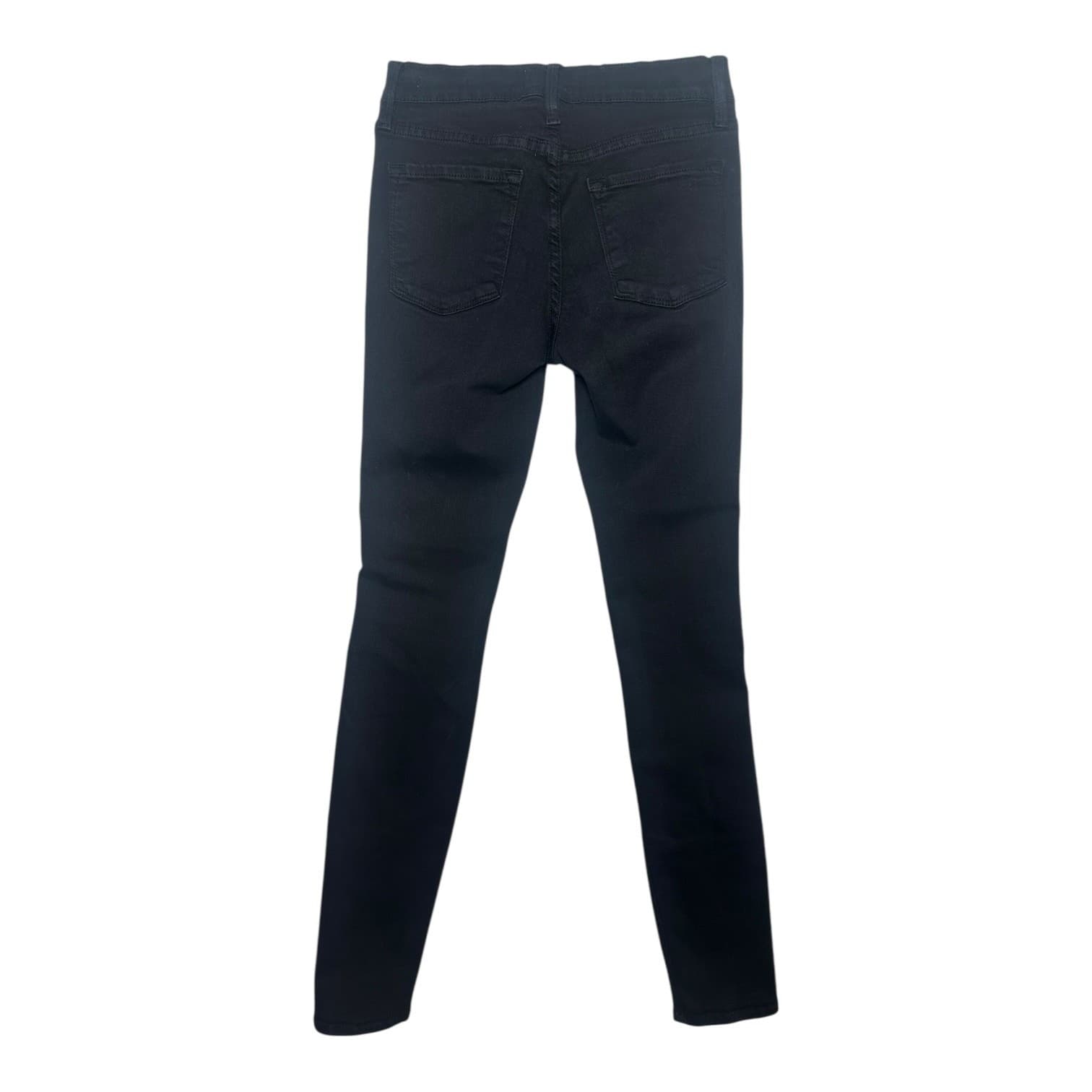 FRAME Le Skinny de Jeanne Black Distressed Ripped Skinny Jeans Women's Size 24 - Thumbnail 2