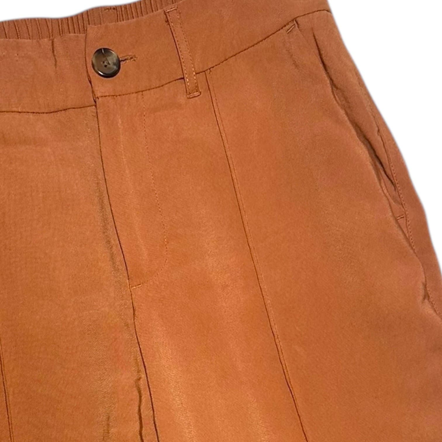 A New Day Women's Size 2 Terracotta High Rise Tapered Cuff Ankle Pants - Thumbnail 3
