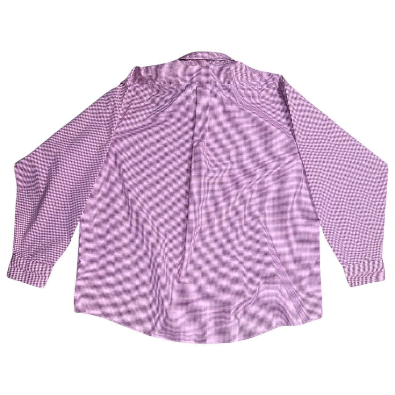 Van Heusen Men's XXL Red Plaid Button-Down Long Sleeve Collared Shirt - Thumbnail 7