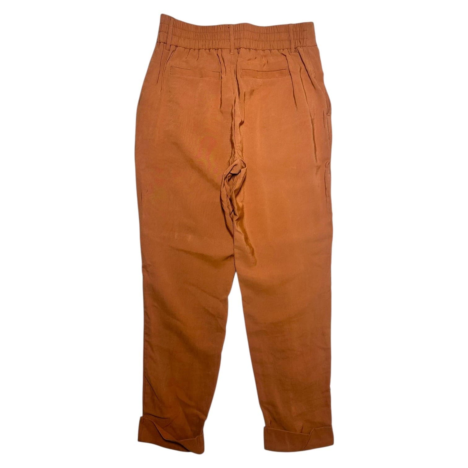 A New Day Women's Size 2 Terracotta High Rise Tapered Cuff Ankle Pants - Thumbnail 2