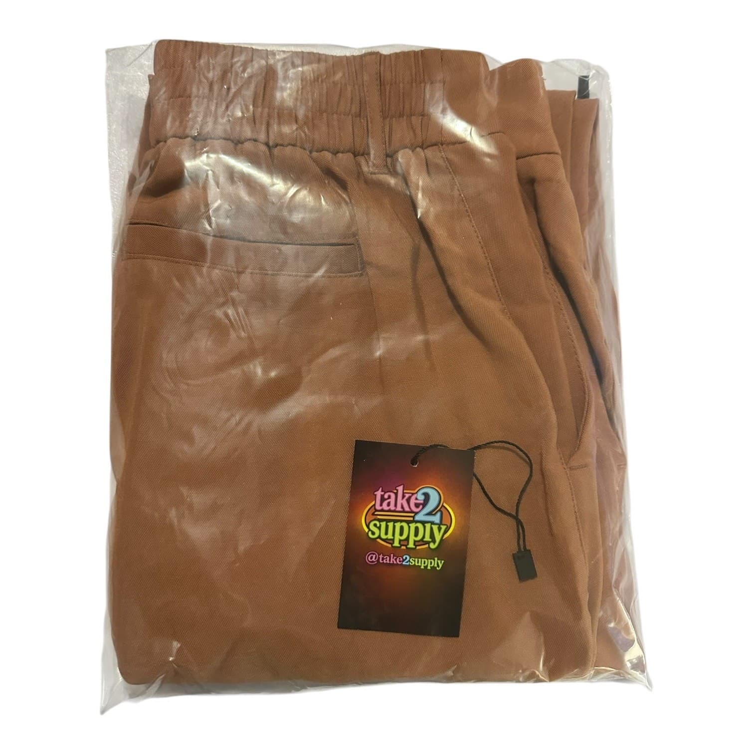 A New Day Women's Size 2 Terracotta High Rise Tapered Cuff Ankle Pants - Thumbnail 6