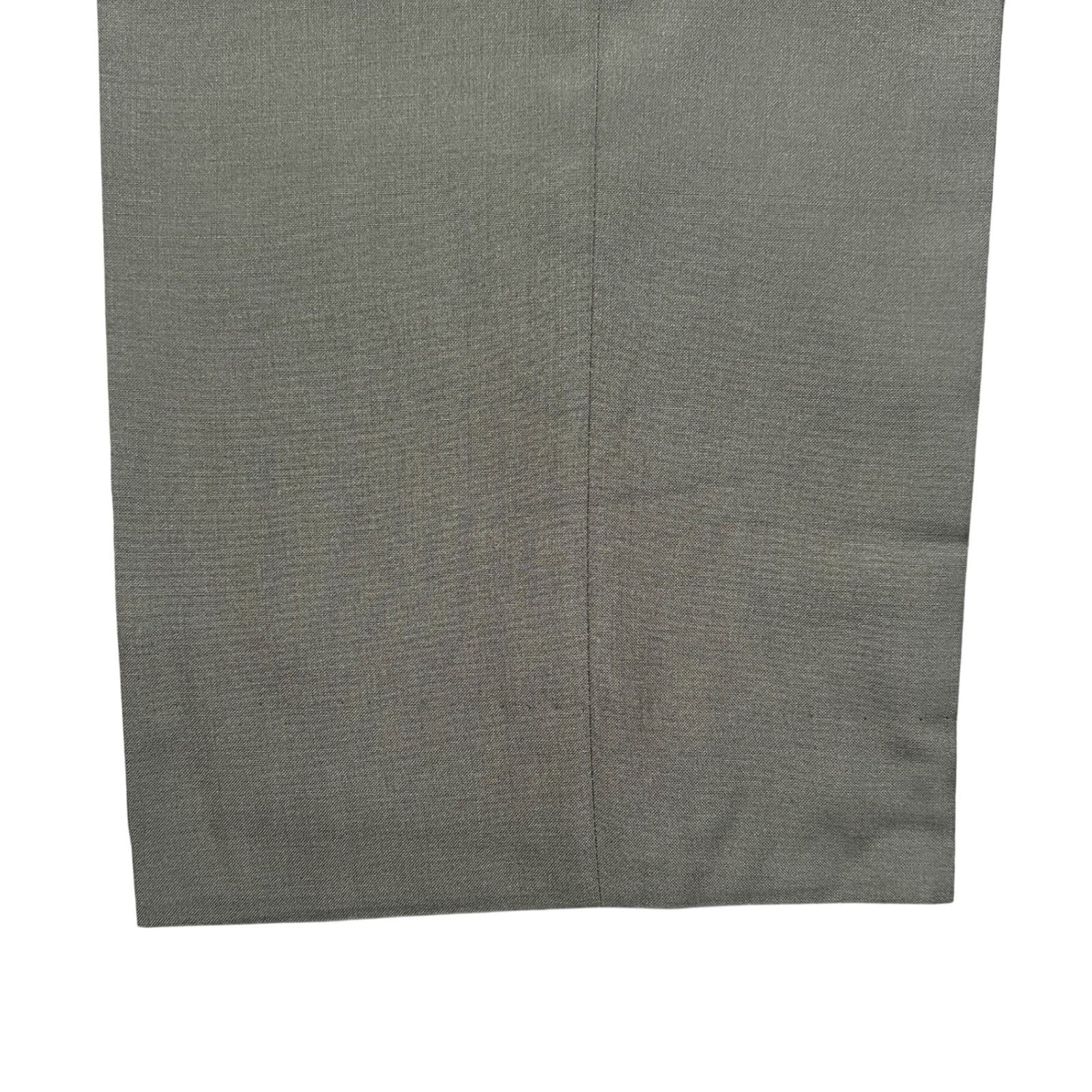 Norm Thompson Dress Pants Mens 44 Long Gray Excellent Pleated Worsted Wool Blend - Thumbnail 9