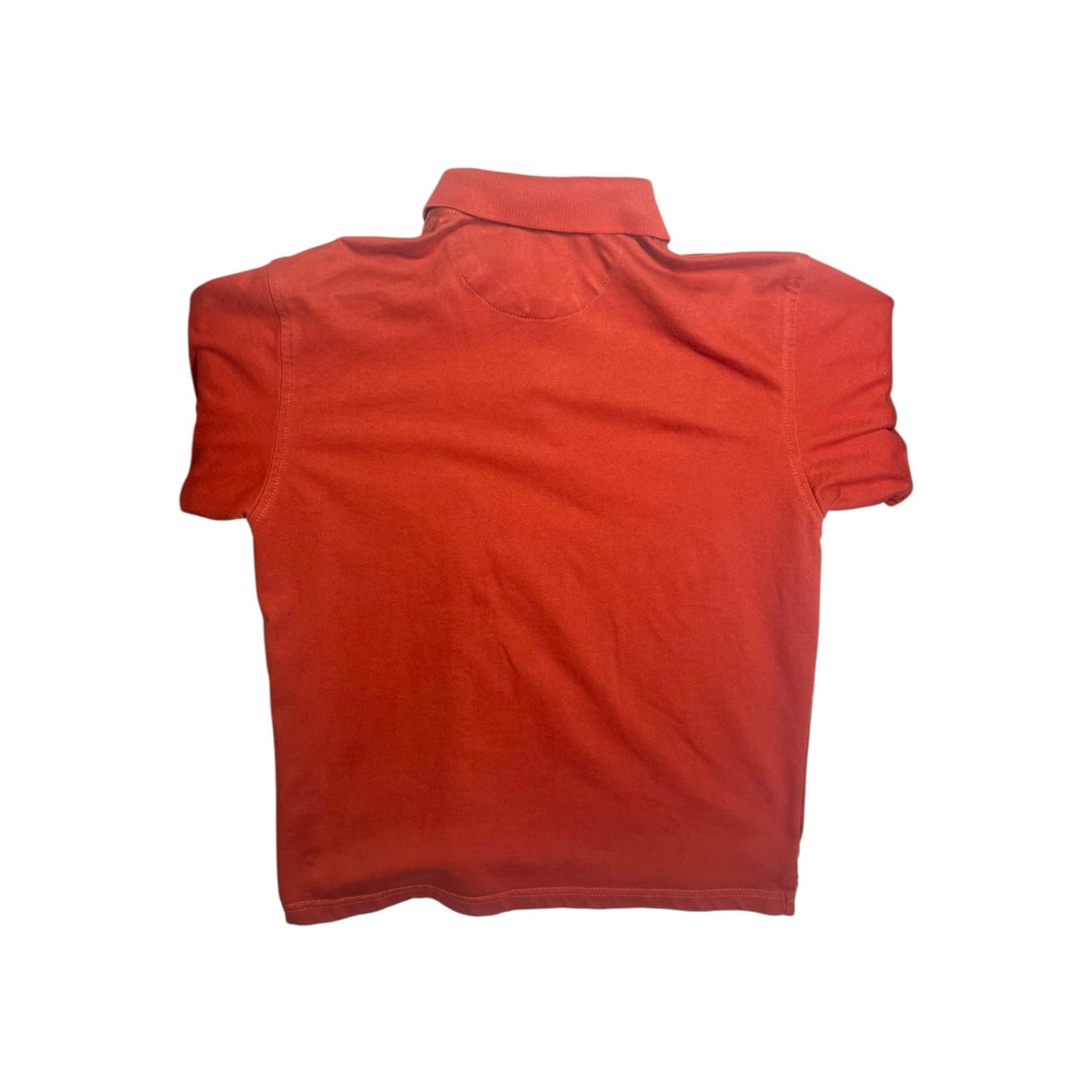 Arrow Men's Medium Red Orange Short-Sleeve Polo | Classic Casual Shirt - Thumbnail 2