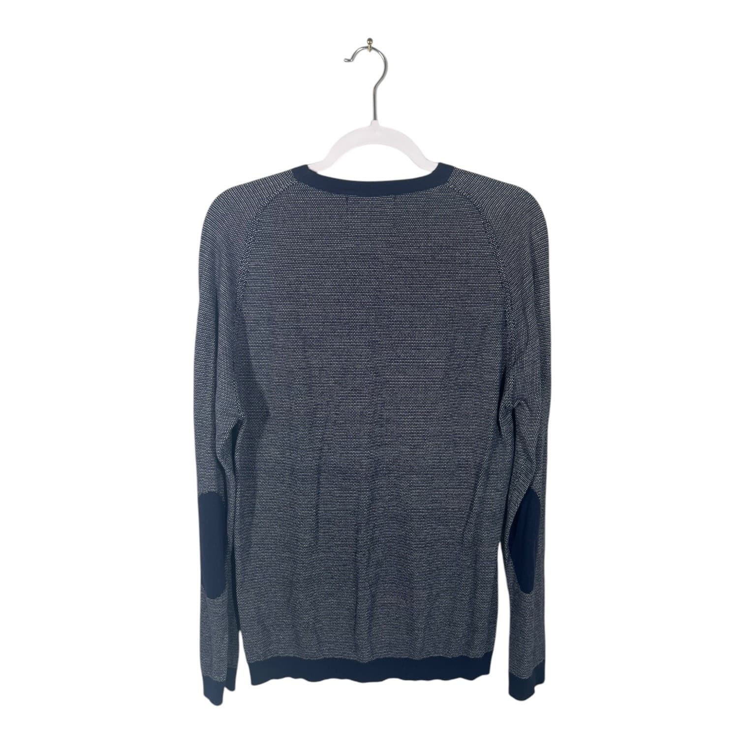 Onward Reserve Men’s XL Blue & White Long-Sleeve Knit Sweater - Thumbnail 2