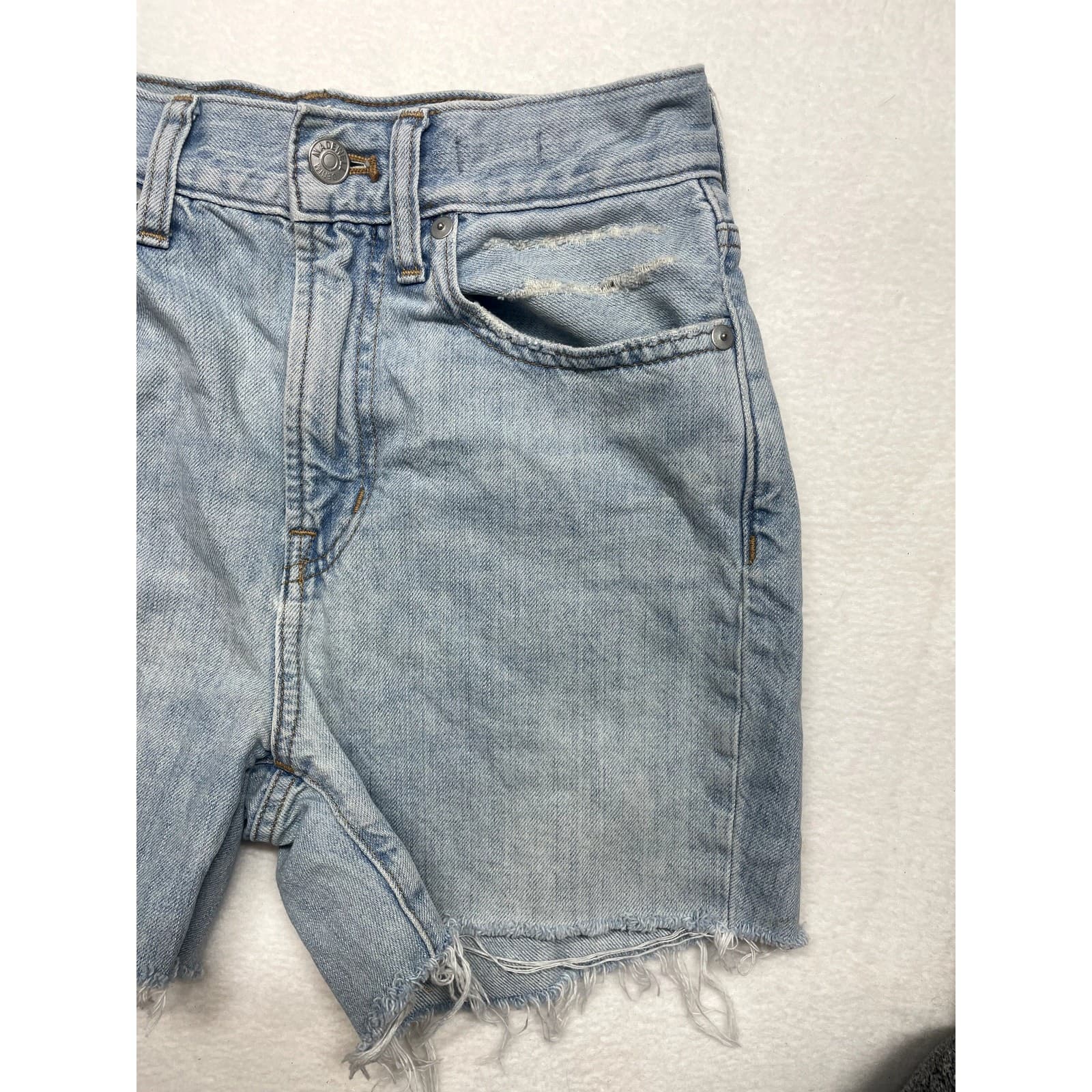 Madewell Women’s Size 24 High-Rise Denim Jean Shorts | Classic Cutoffs - Thumbnail 6
