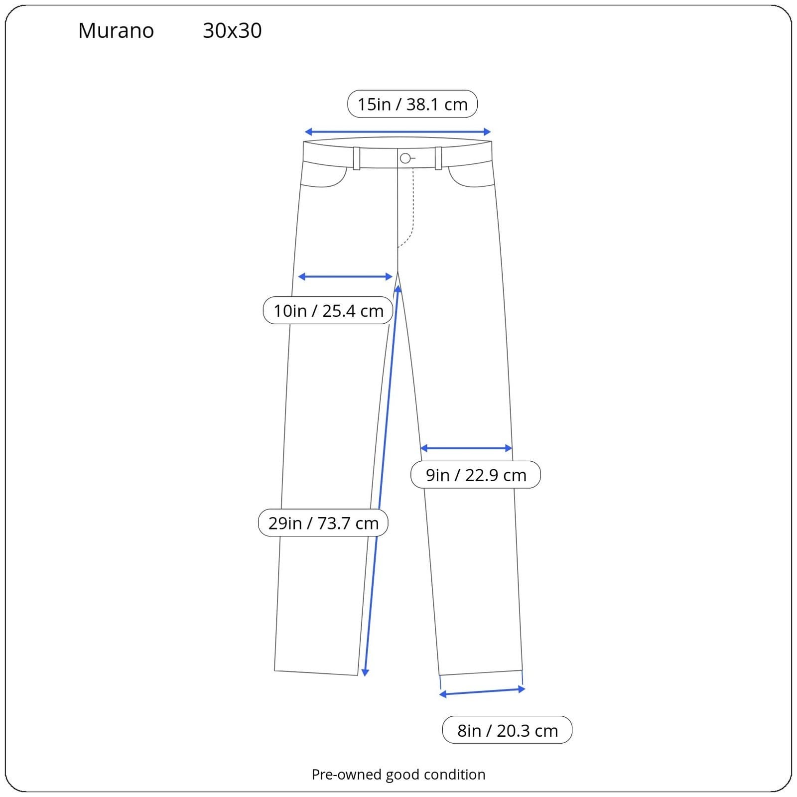 Murano Men’s 30x30 Blue Patterned Pants – Modern Casual Style - Thumbnail 4