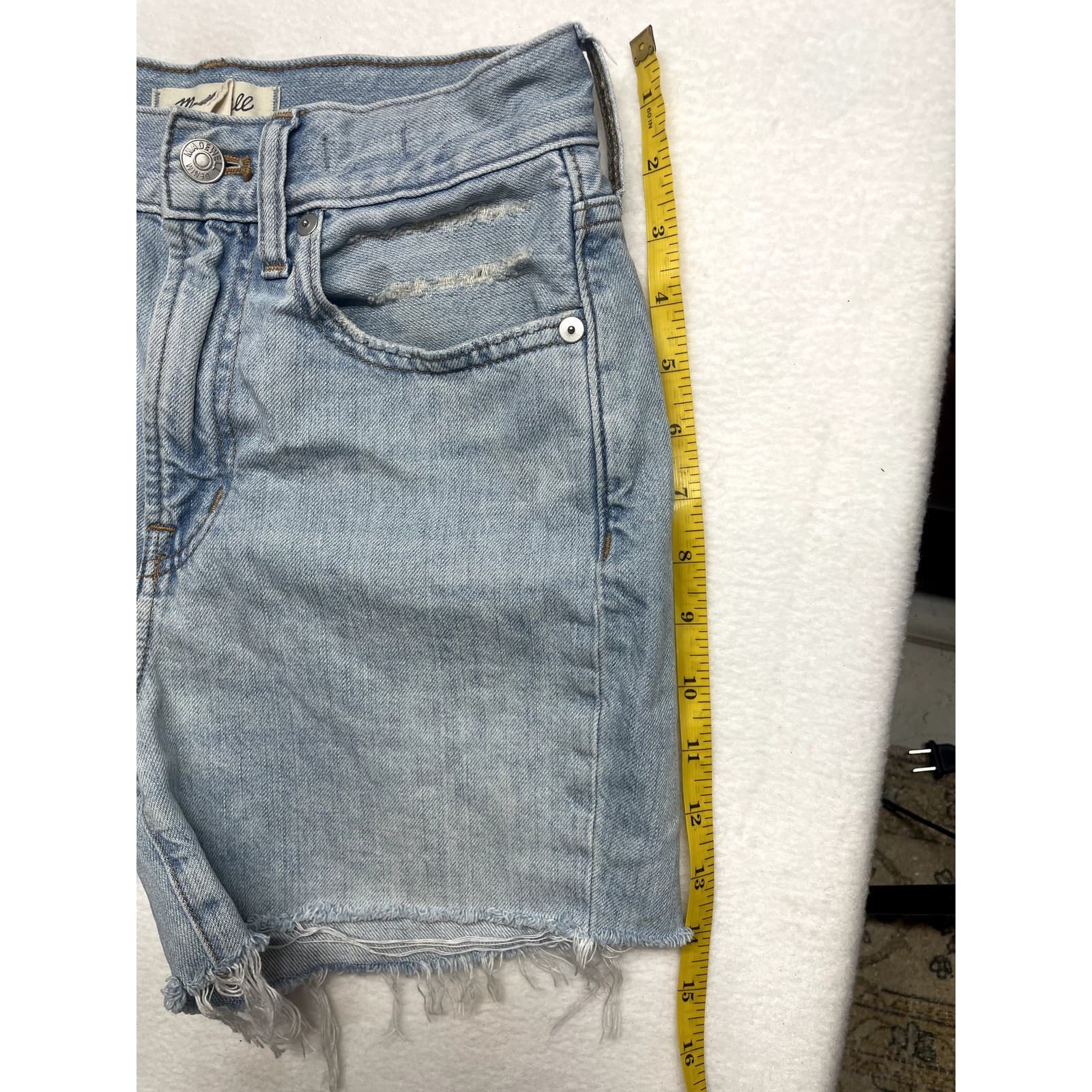 Madewell Women’s Size 24 High-Rise Denim Jean Shorts | Classic Cutoffs - Thumbnail 10
