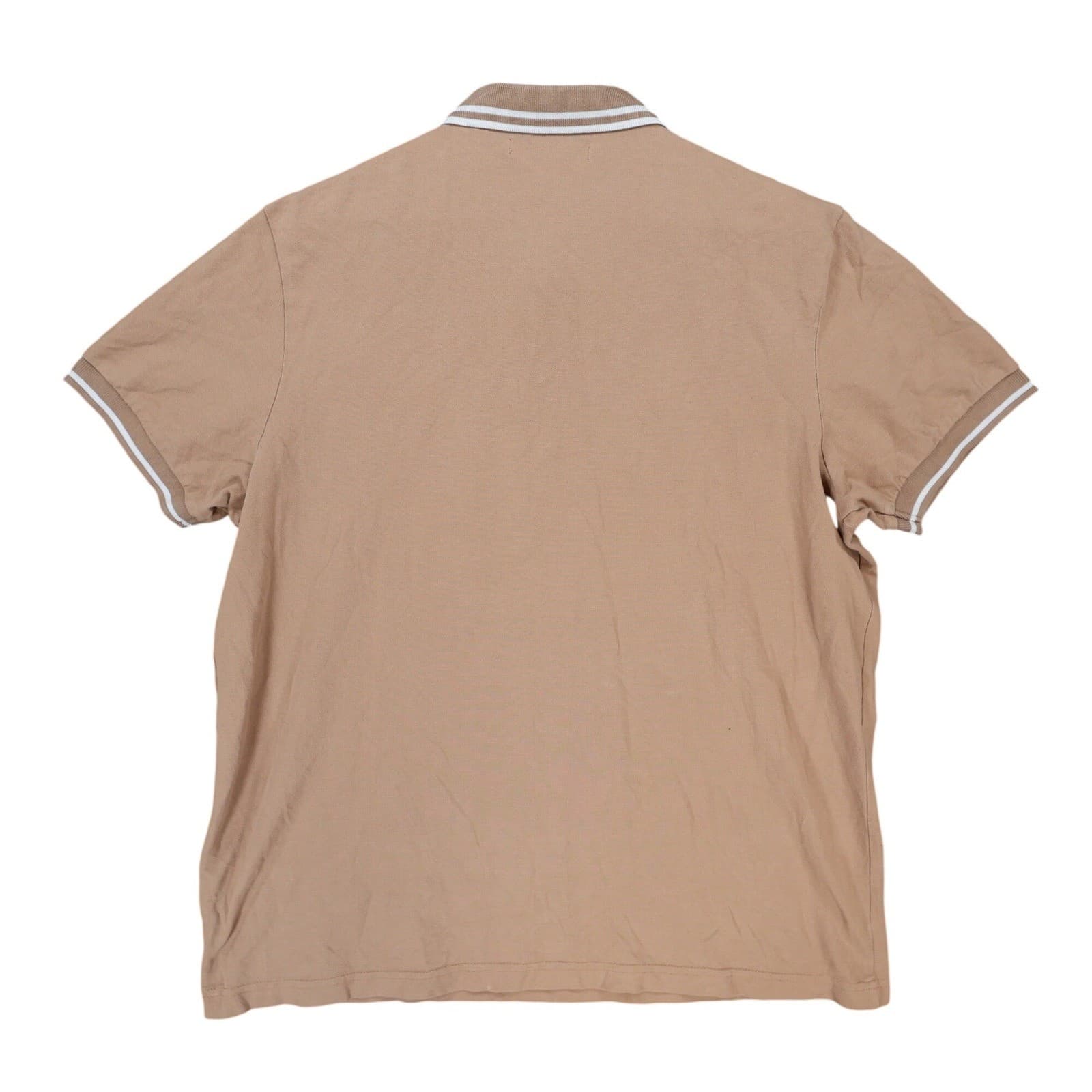 Fashion Nova Men Polo Shirt Mens XL Tan Cotton Short Sleeve Casual Pique 5158 - Thumbnail 2