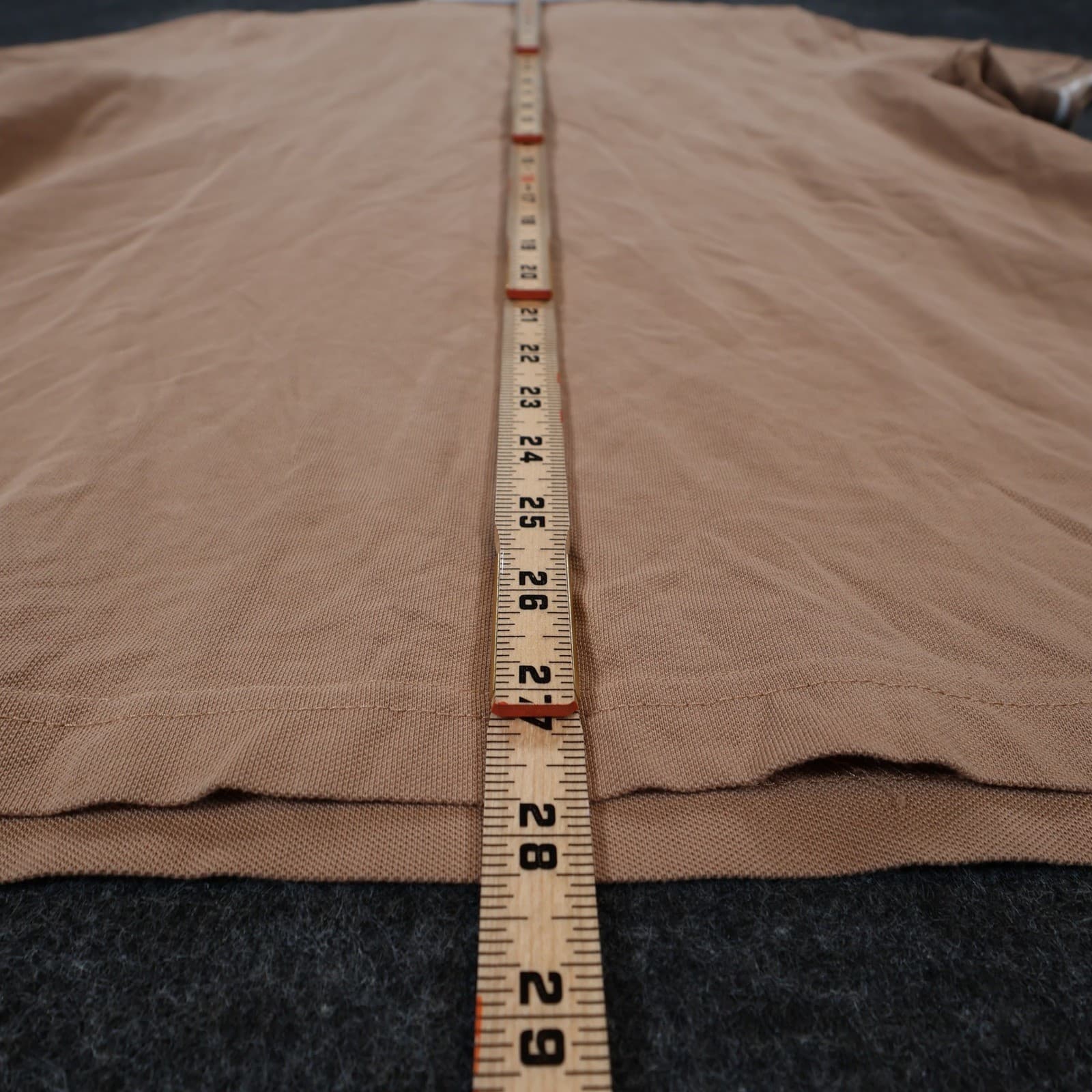 Fashion Nova Men Polo Shirt Mens XL Tan Cotton Short Sleeve Casual Pique 5158 - Thumbnail 5