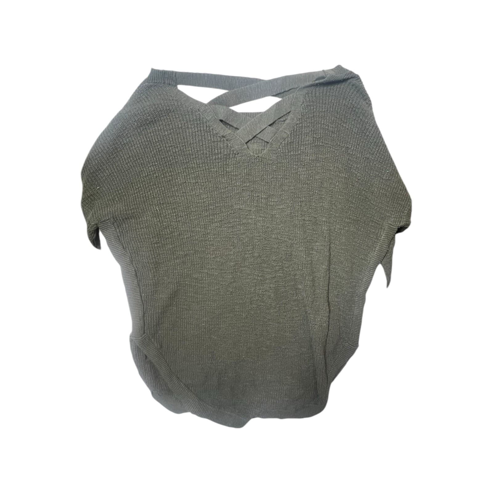 Express Women’s Medium Green Pullover Sweater – Cozy Everyday Essential - Thumbnail 2