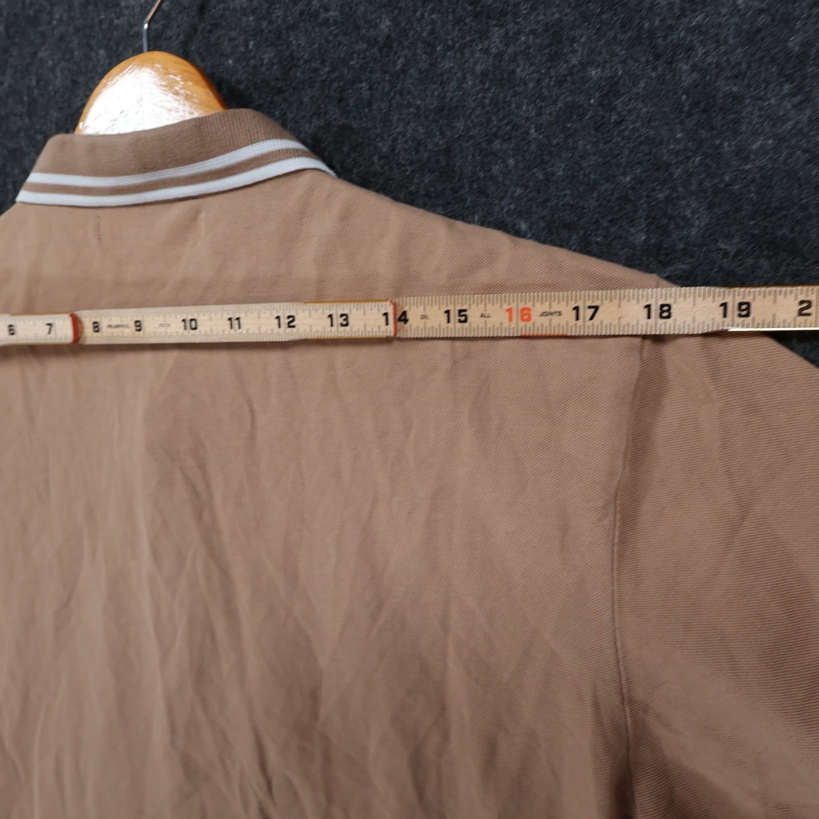 Fashion Nova Men Polo Shirt Mens XL Tan Cotton Short Sleeve Casual Pique 5158 - Thumbnail 6