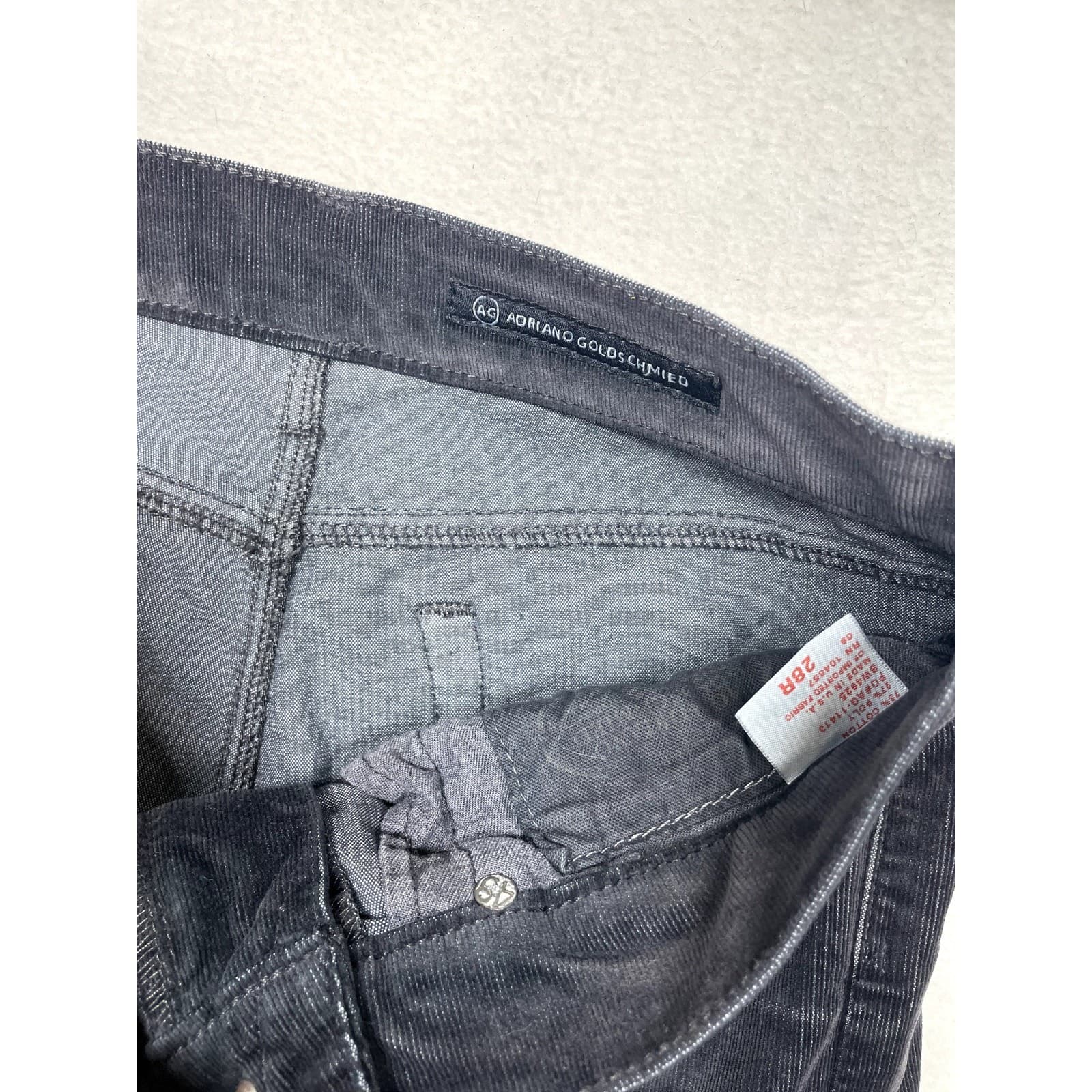 Adriano Goldschmied Women’s Size 29R Black Corduroy Jeans | Classic Fit - Thumbnail 4